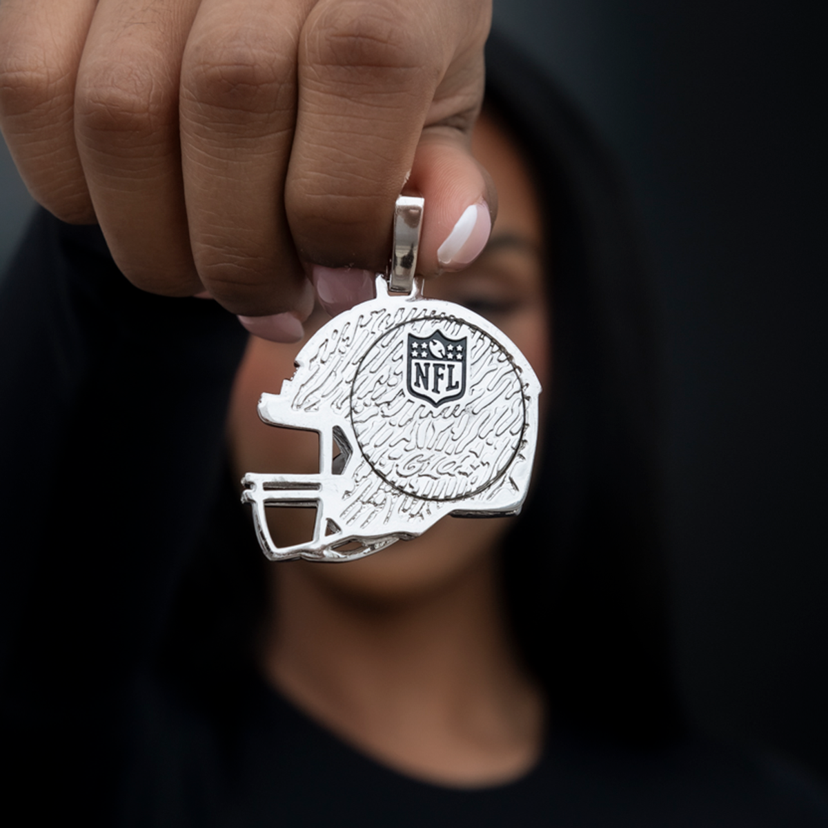 Official NFL 2025 Edition Los Angeles Chargers Helmet Pendant