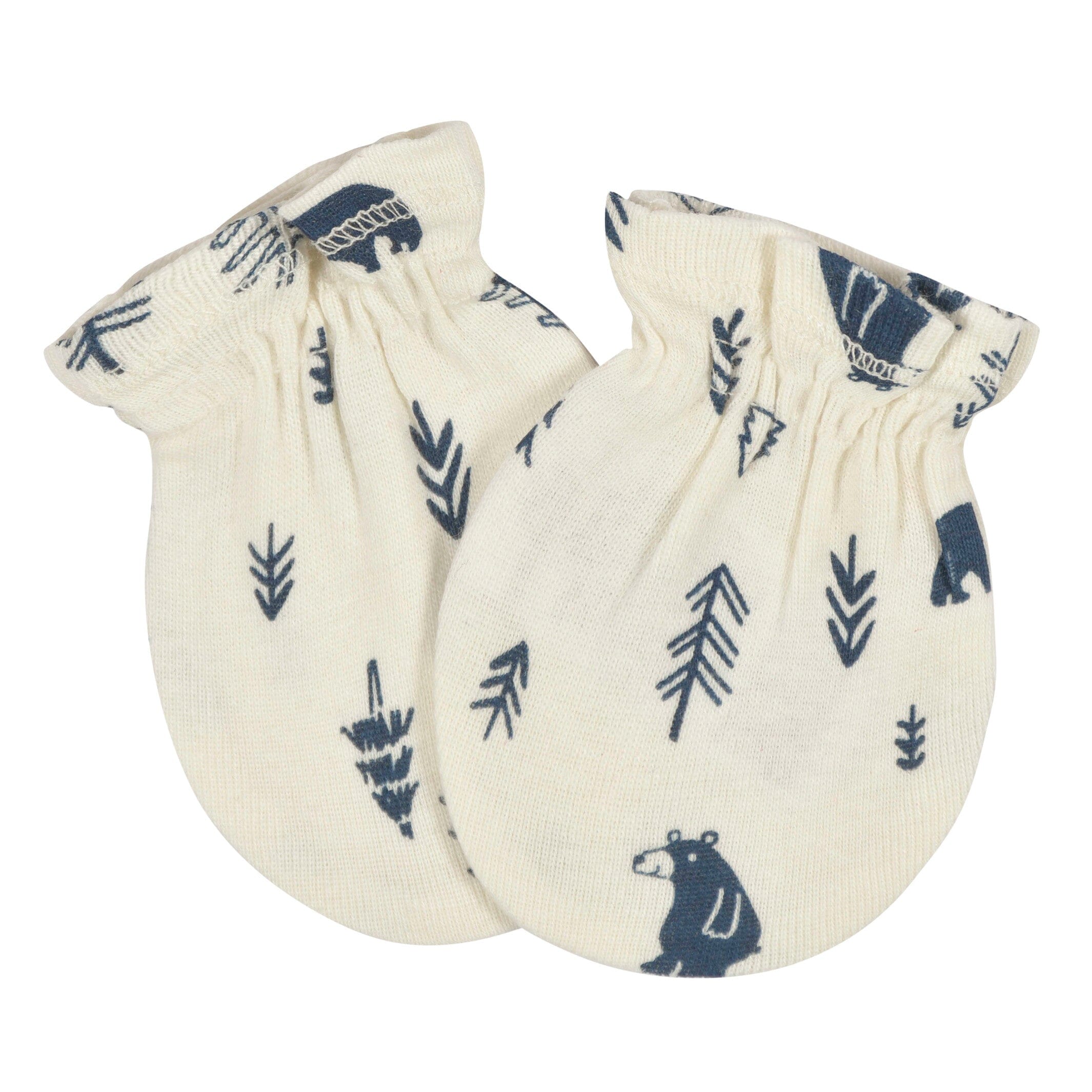 3-Pack Baby Boys Bear No Scratch Mittens