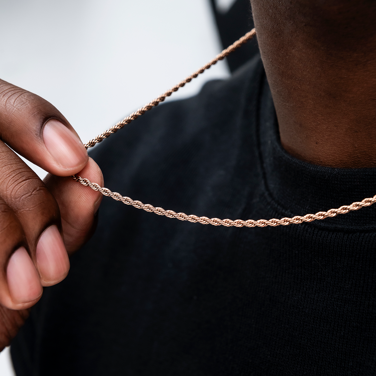 Rope Chain in Rose Gold- 2mm