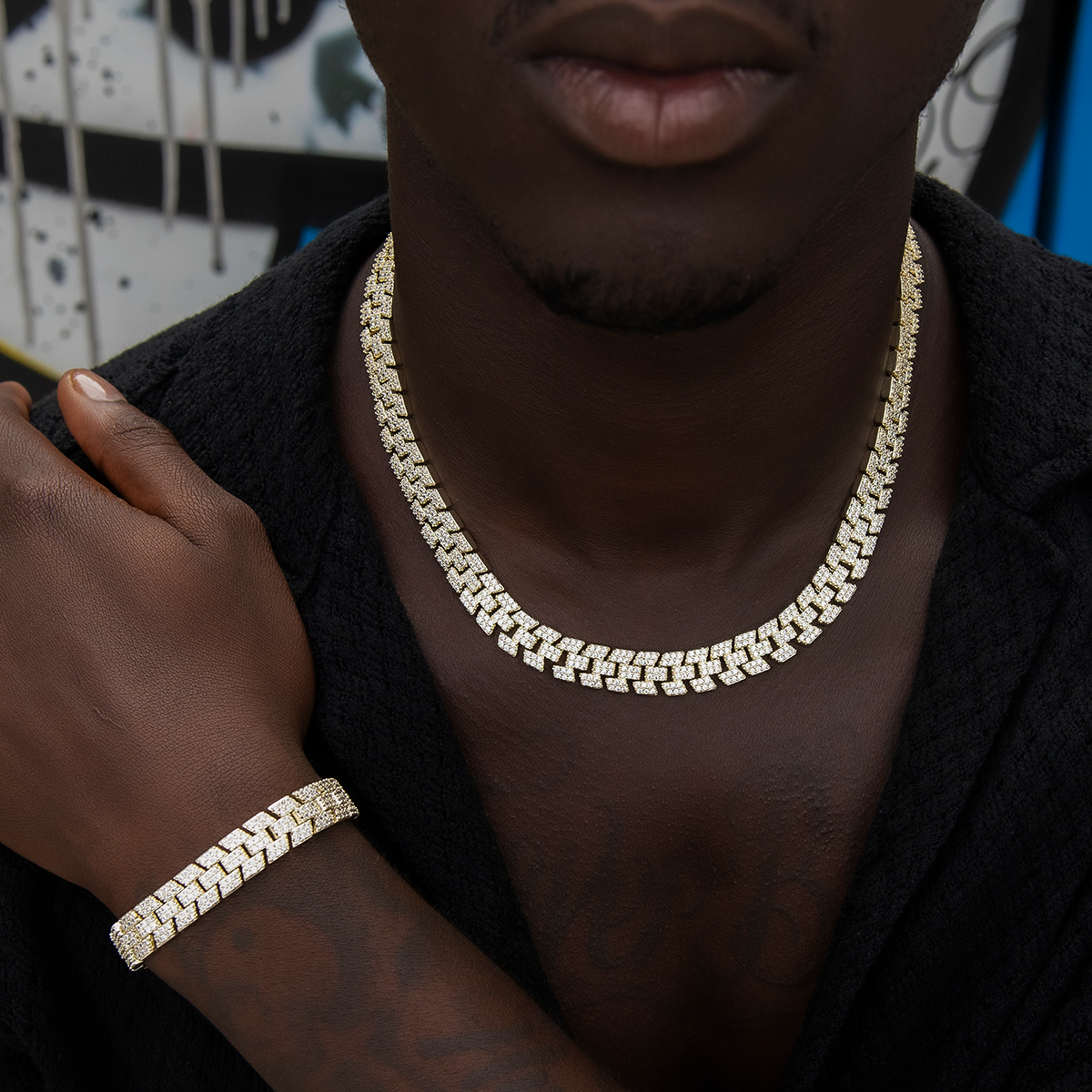 Diamond Spine Chain in Yellow Gold