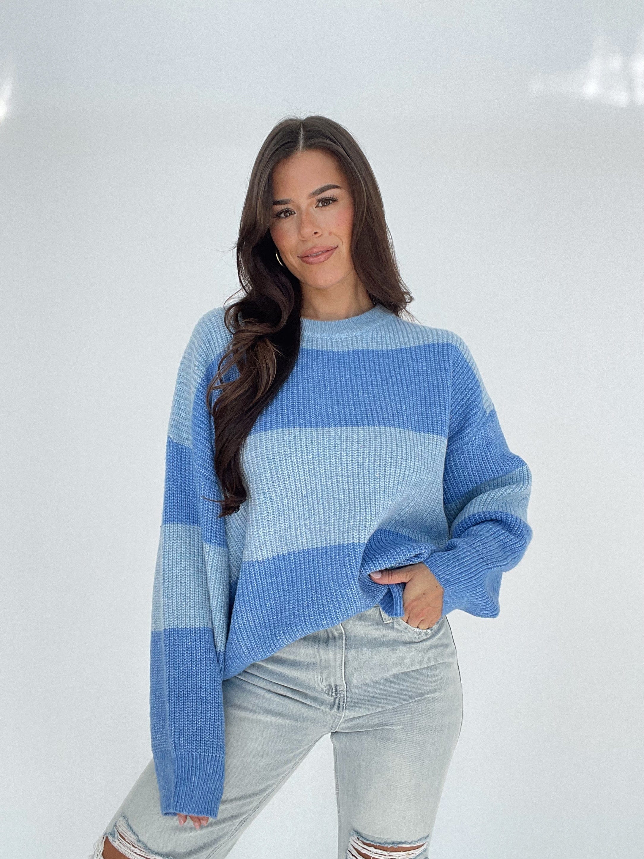 Striped Color Block Sweater