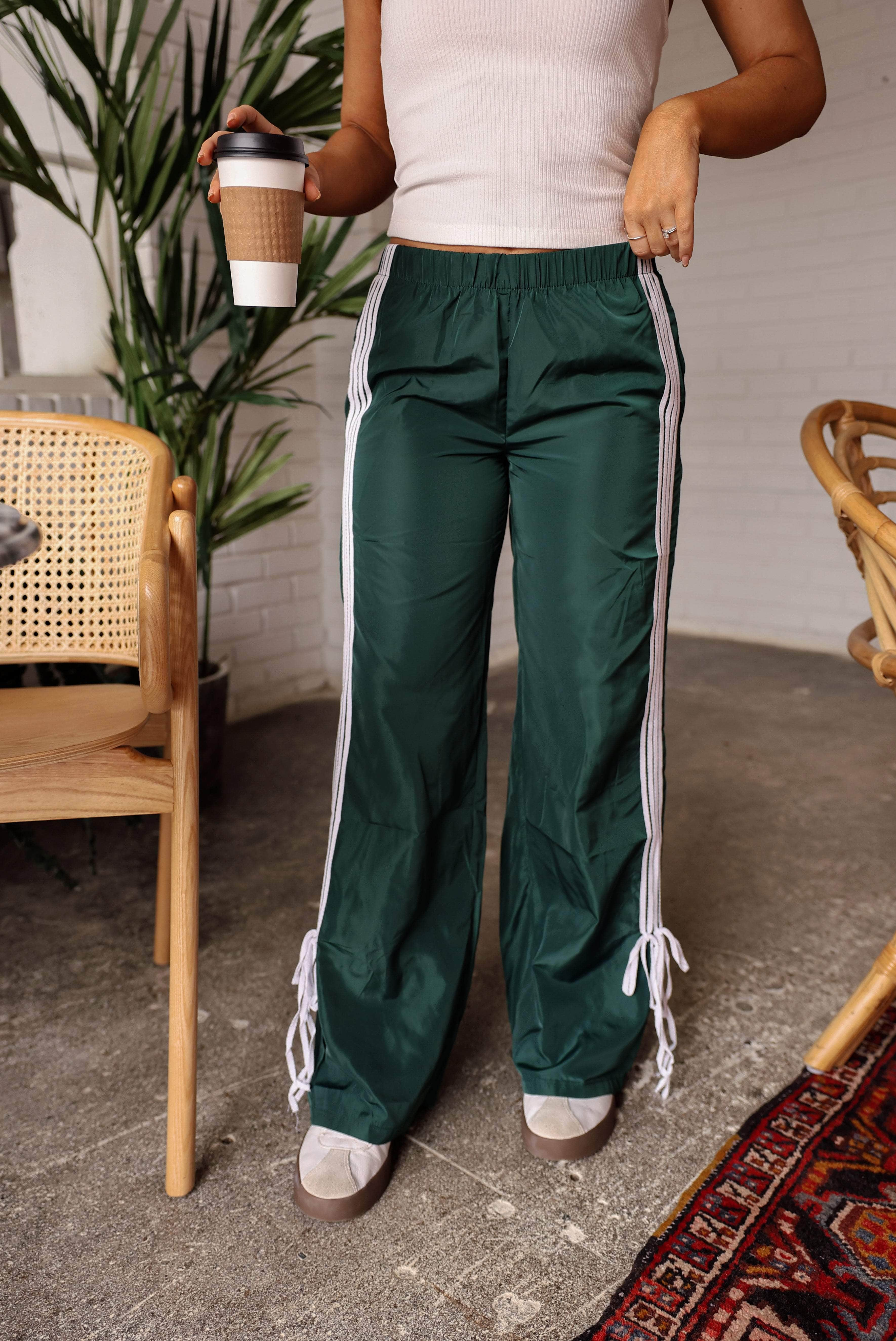 Ribbon Tie Track Pants