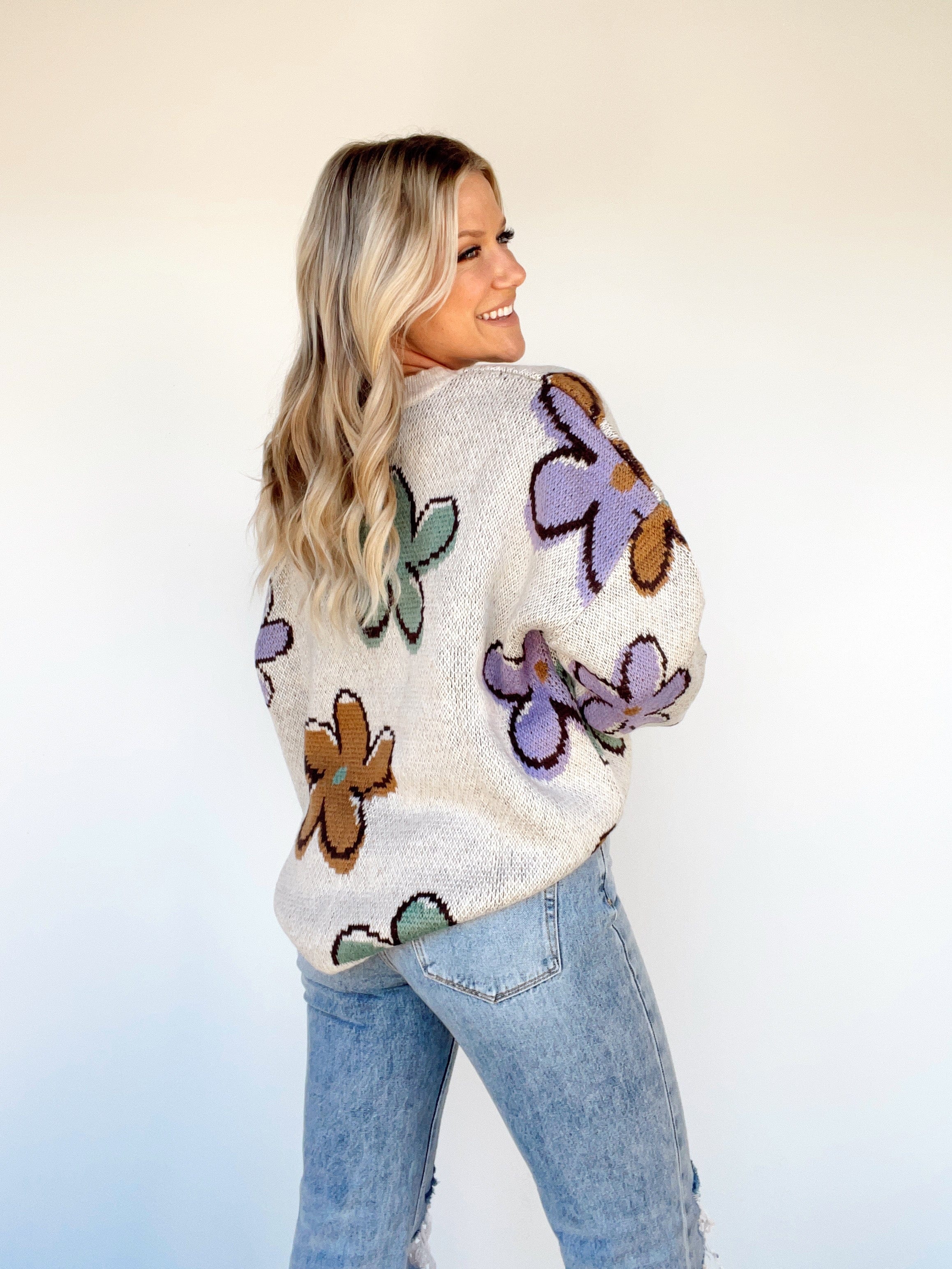 Falling Blossoms Sweater