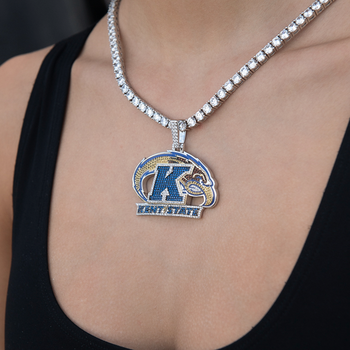 Kent State University Golden Flashes Official NCAA Logo Pendant