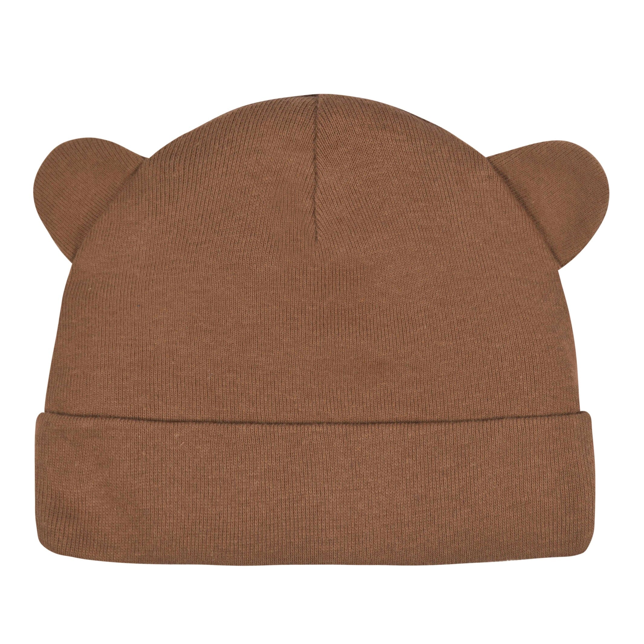 4-Pack Baby Boys Bear Caps