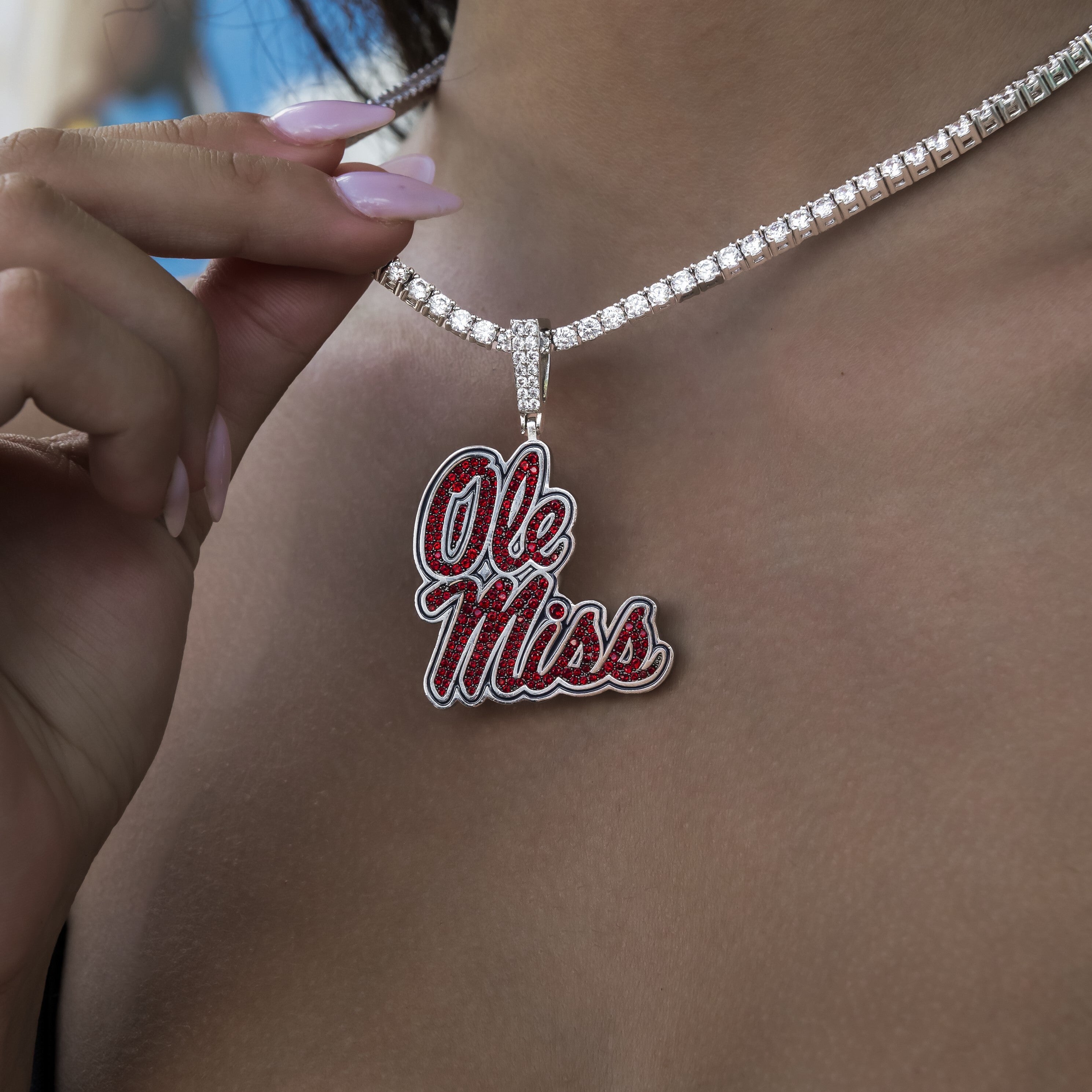 Ole Miss Rebels Official NCAA Logo Pendant