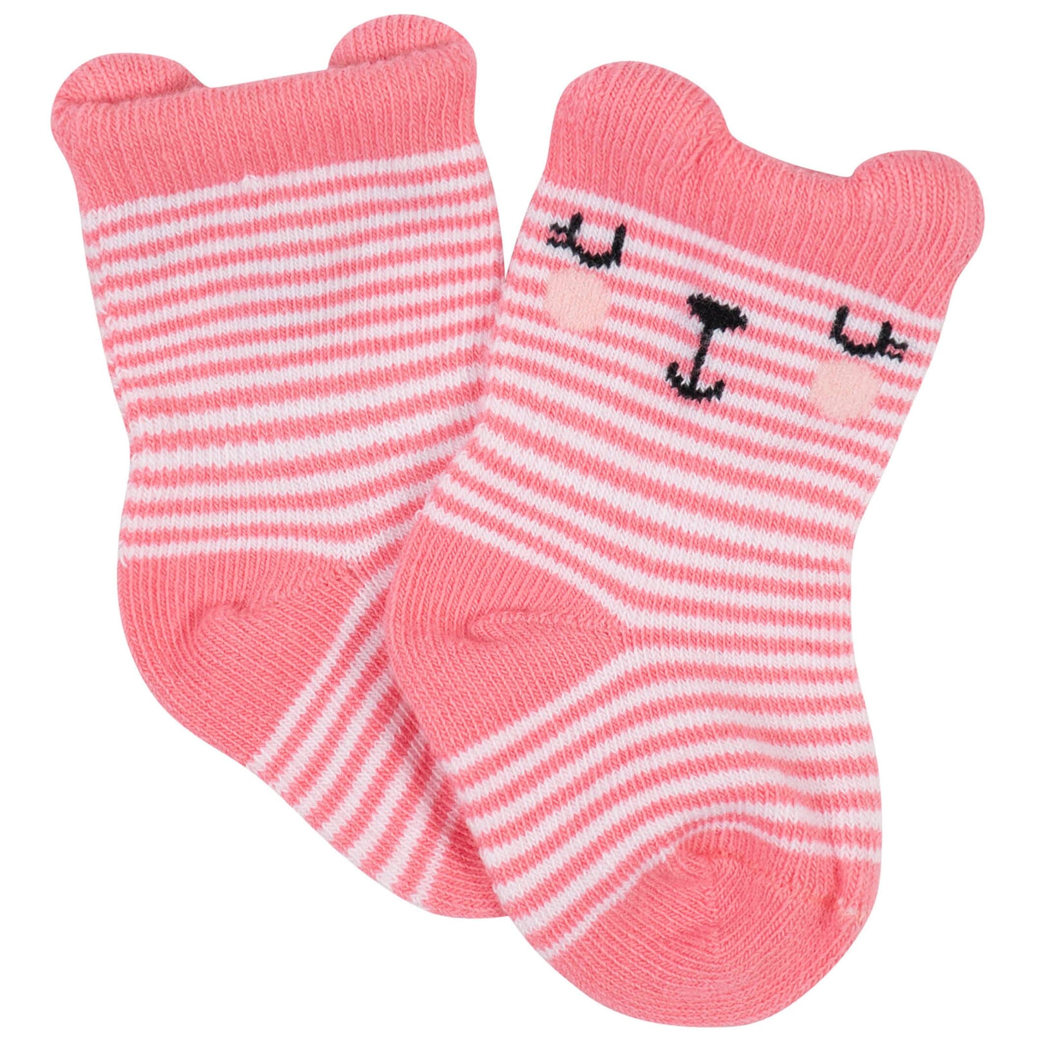 12-Pack Baby Girls Love, Floral, & Fairy Tale Wiggle-Proof Socks