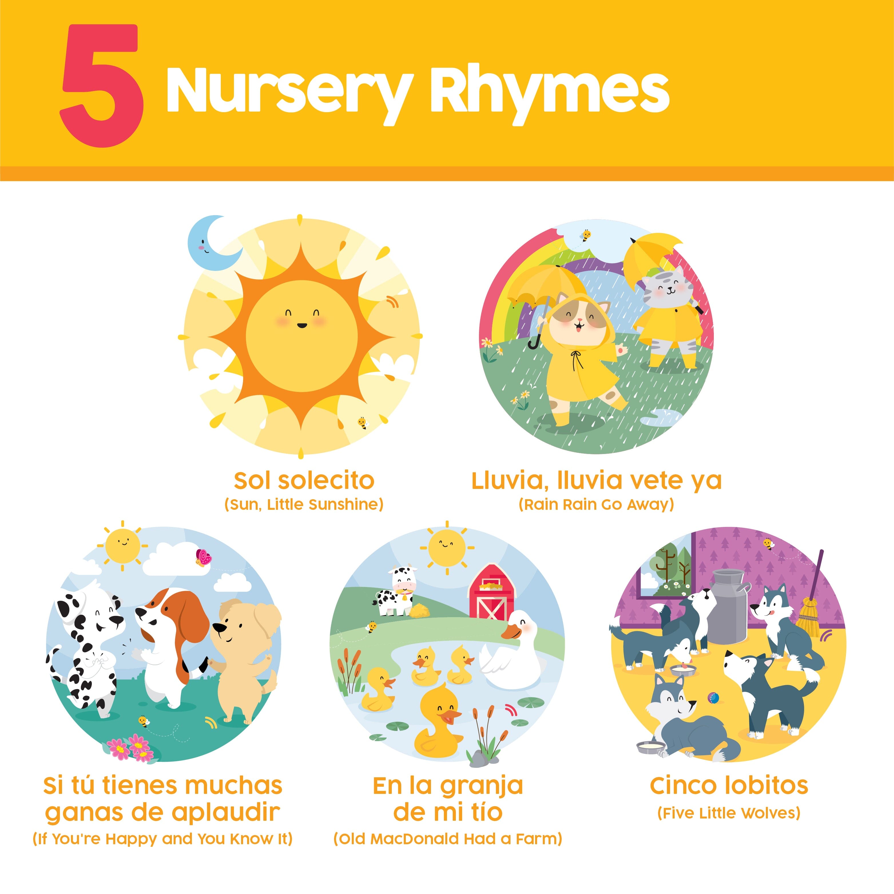 Sol Solecito & Other Nursery Rhymes Bilingual Sound Book