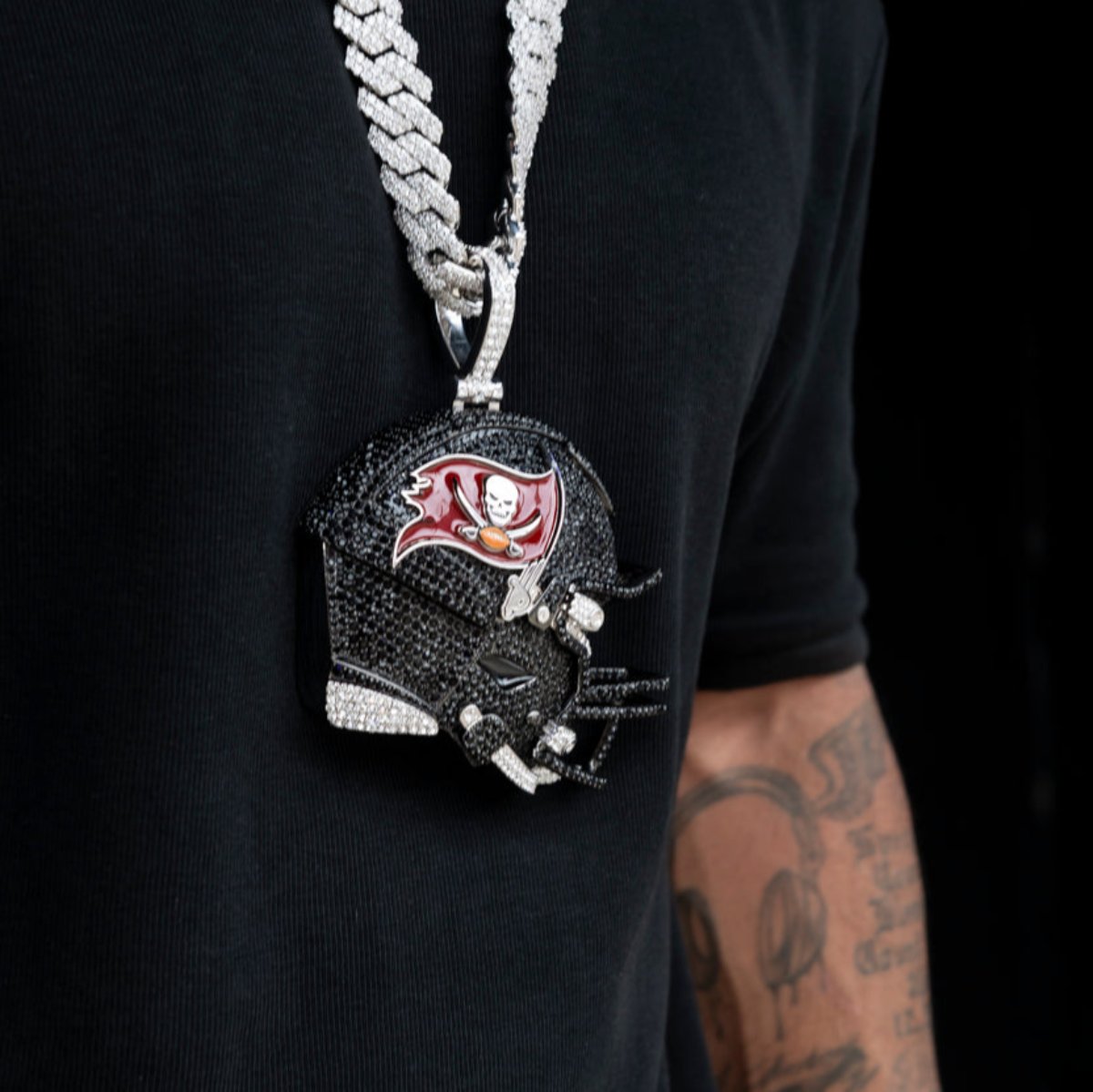 Giant Tampa Bay Buccaneers Official NFL Helmet Pendant