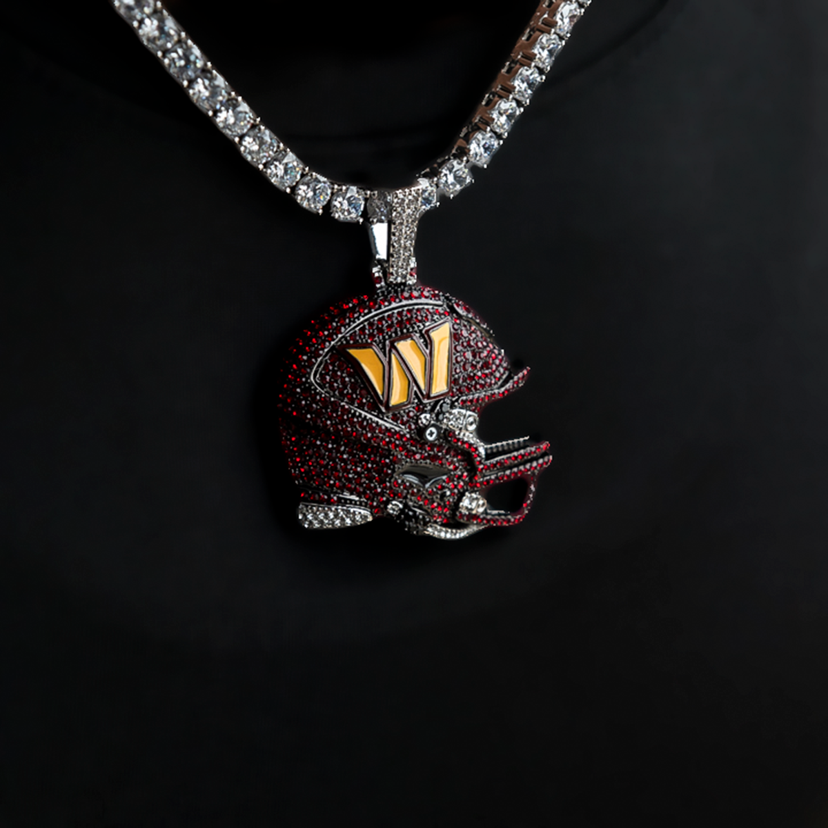 Official NFL 2025 Edition Washington Commanders Helmet Pendant