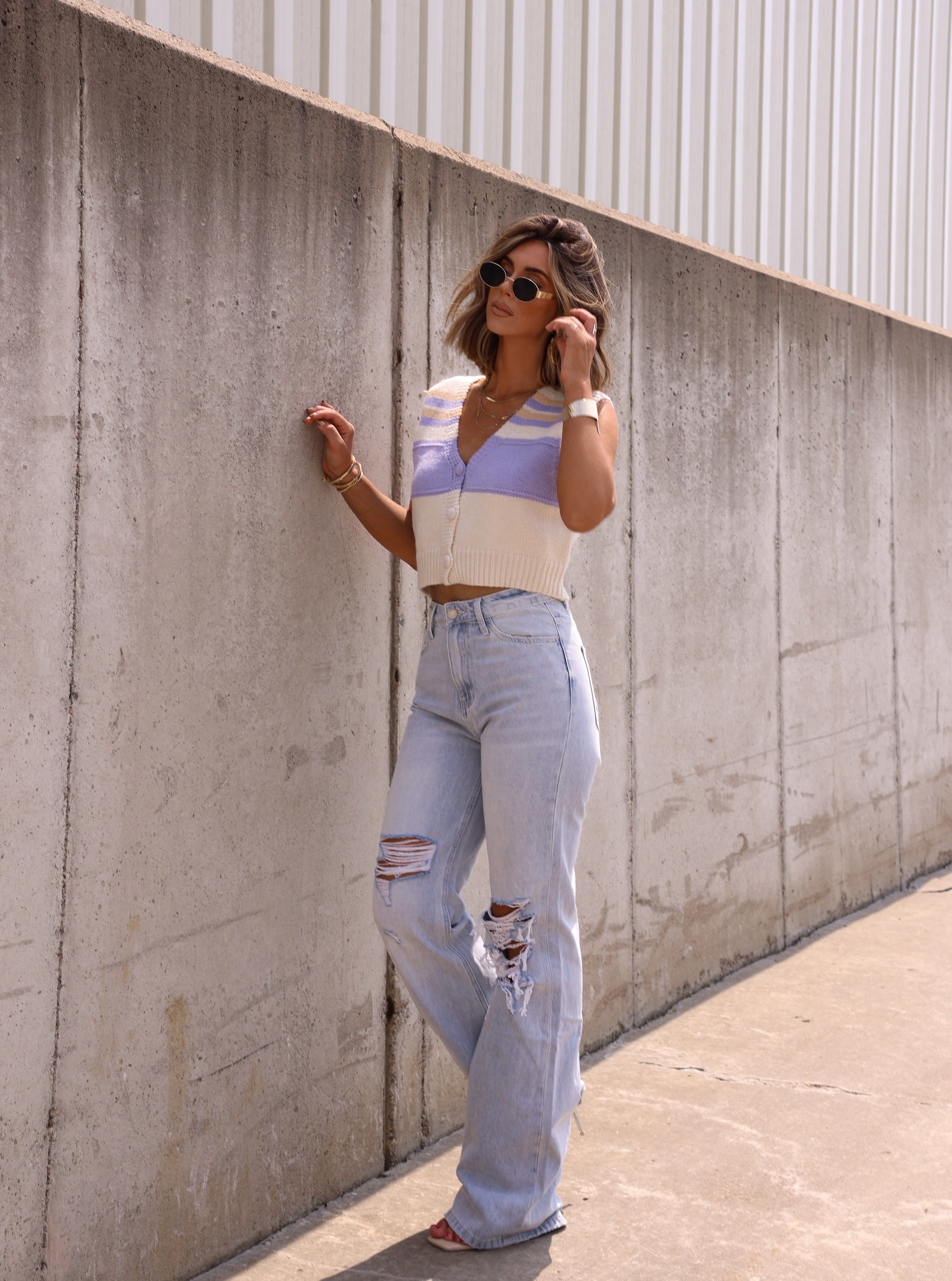 Light Wash 90's Flare Denim