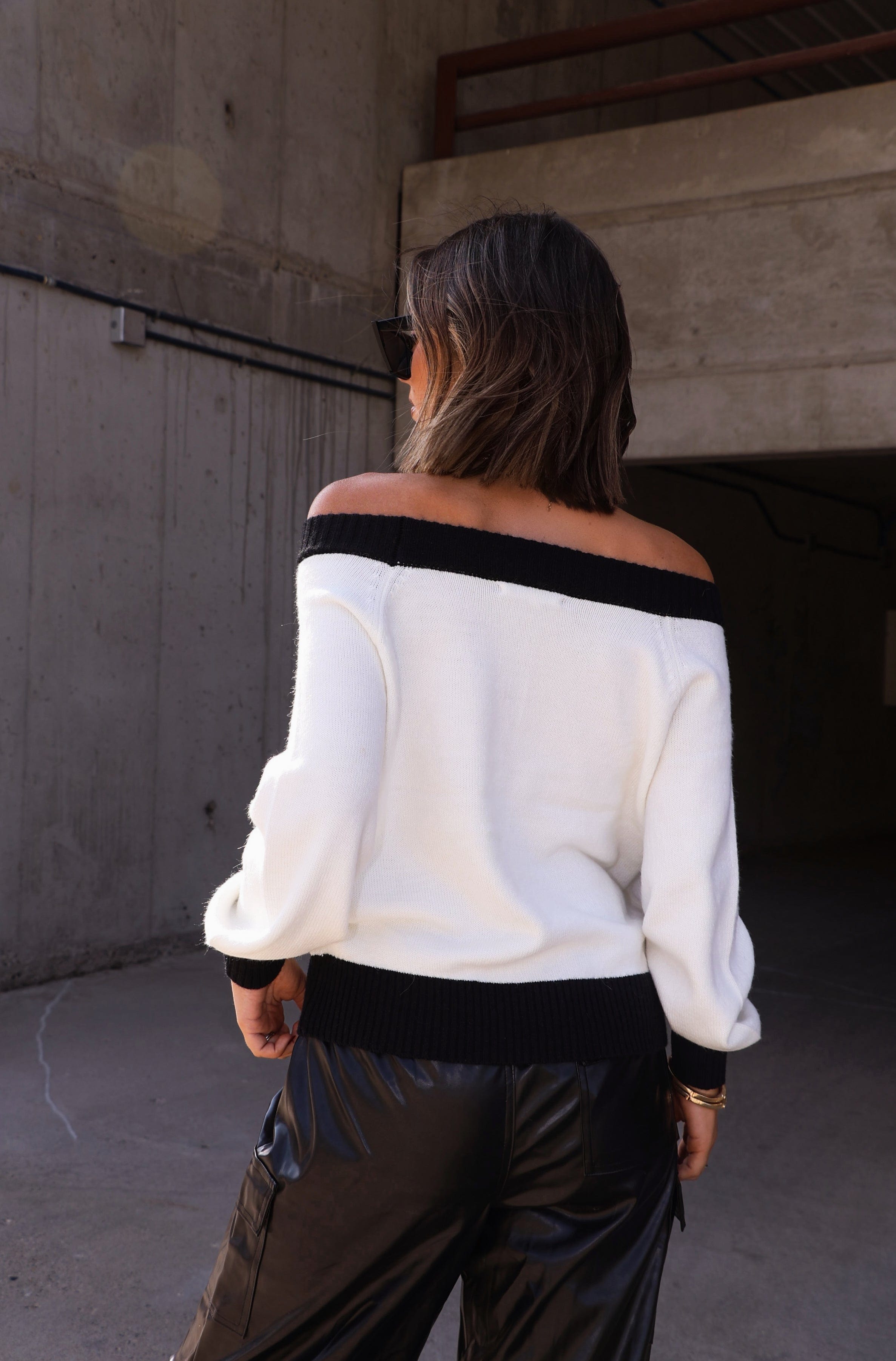 Classy Contrast Sweater