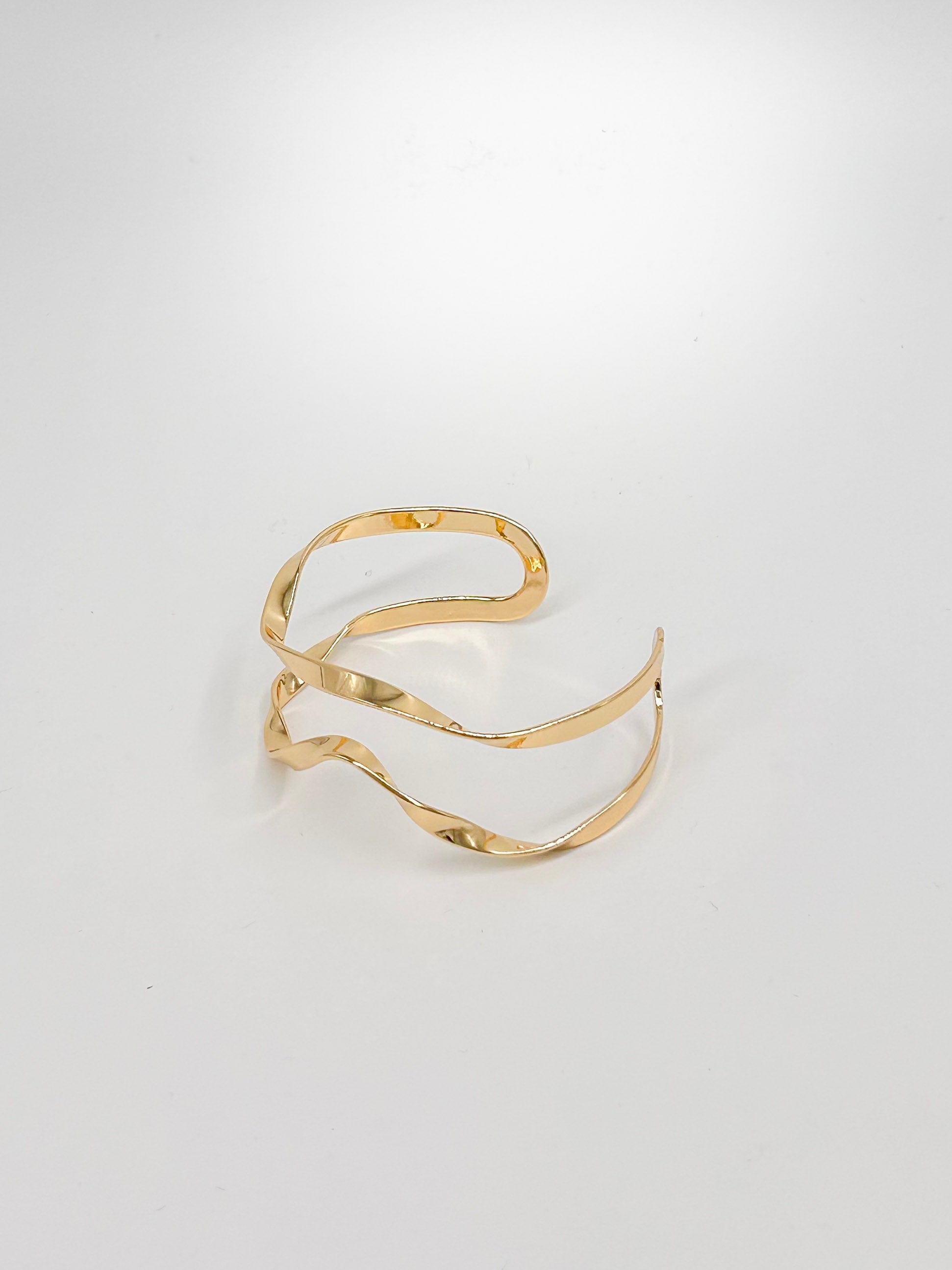 Golden Ripple Cuff