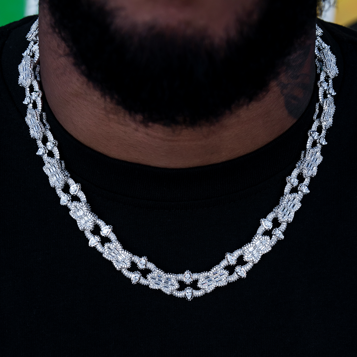 Gothic Mariner Chain in White Gold