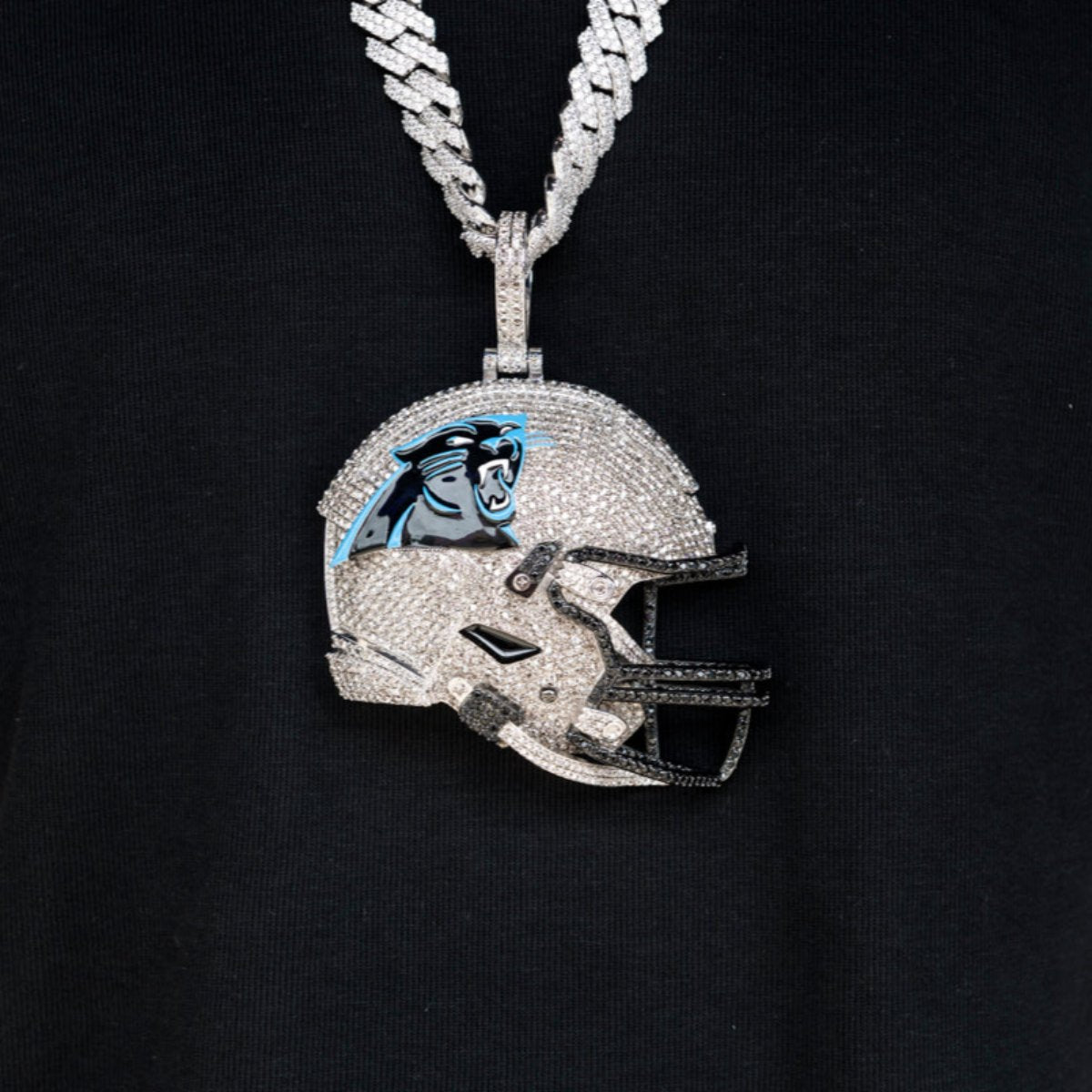 Giant Carolina Panthers Official NFL Helmet Pendant