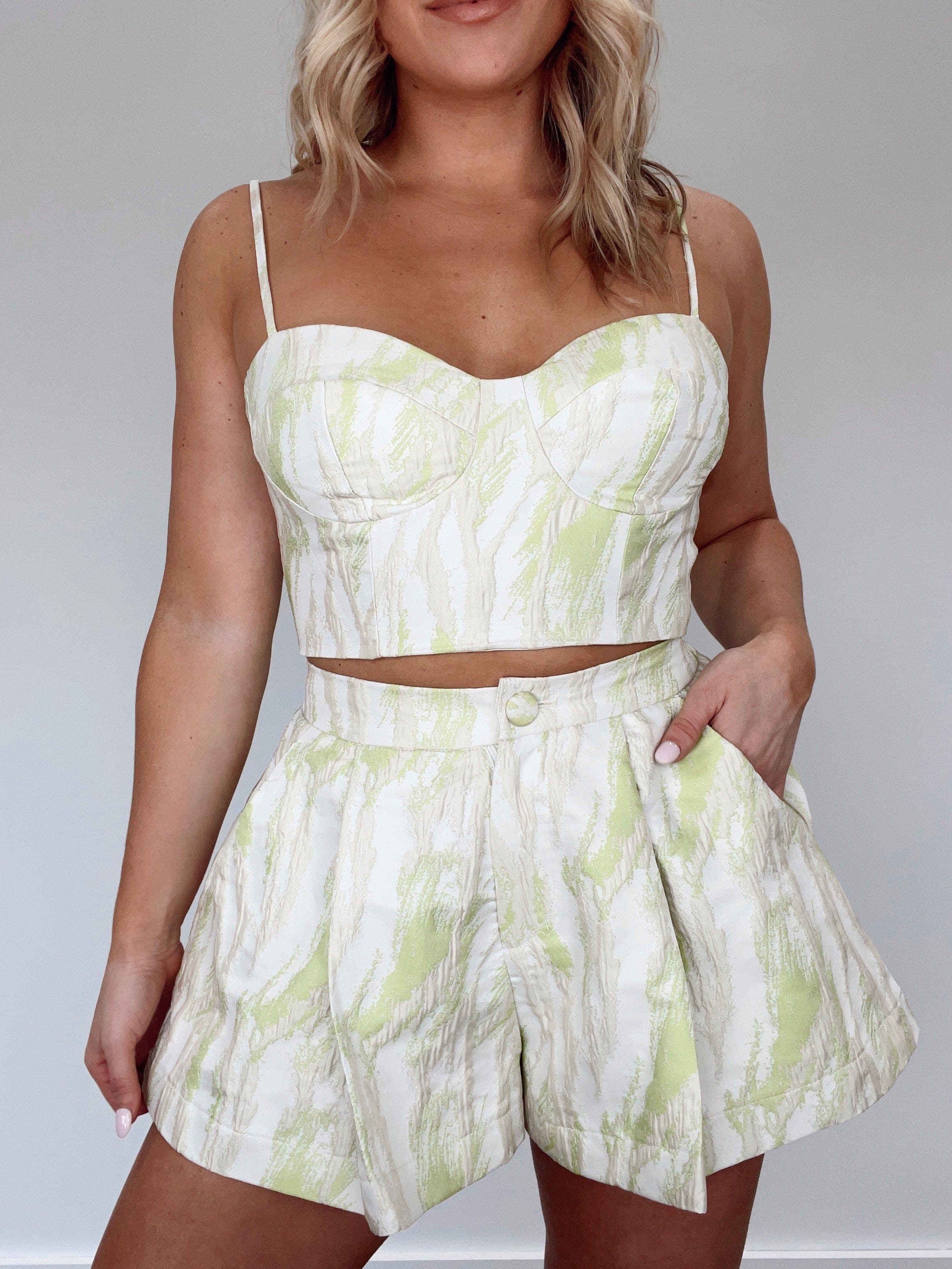 Limeade Delight Jacquard Tank