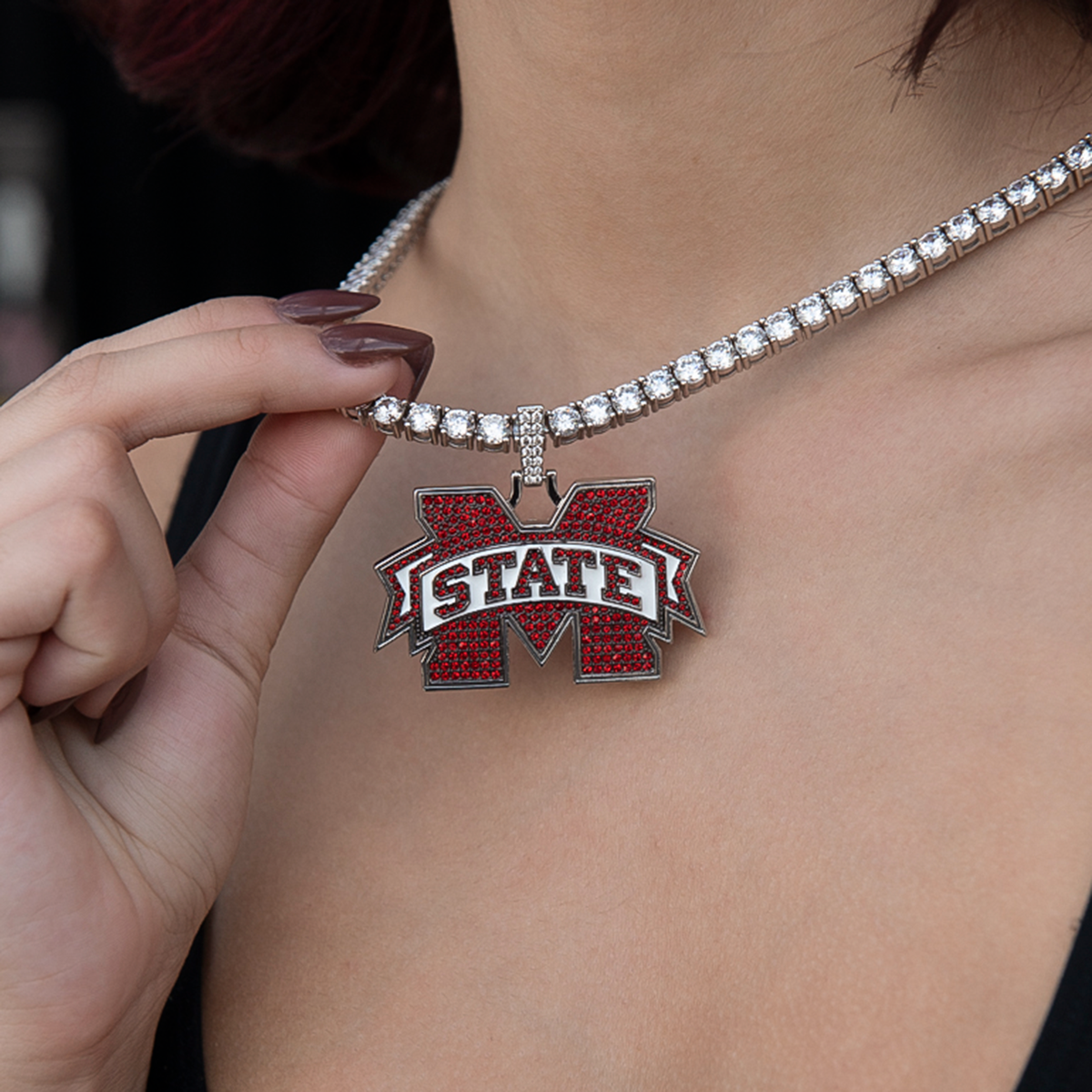 Mississippi State Bulldogs Official NCAA Logo Pendant