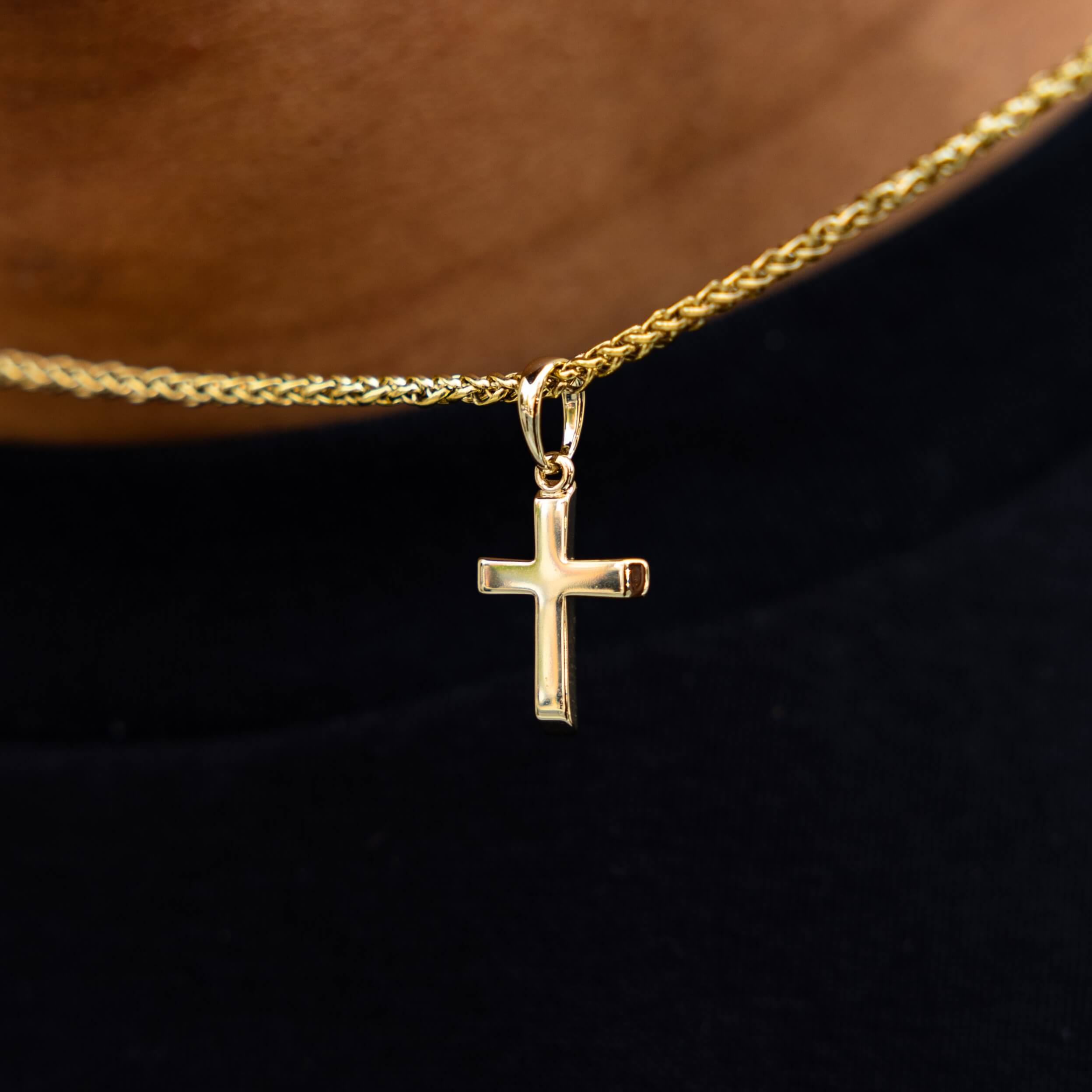 Micro Simple Cross + Palm Chain Set