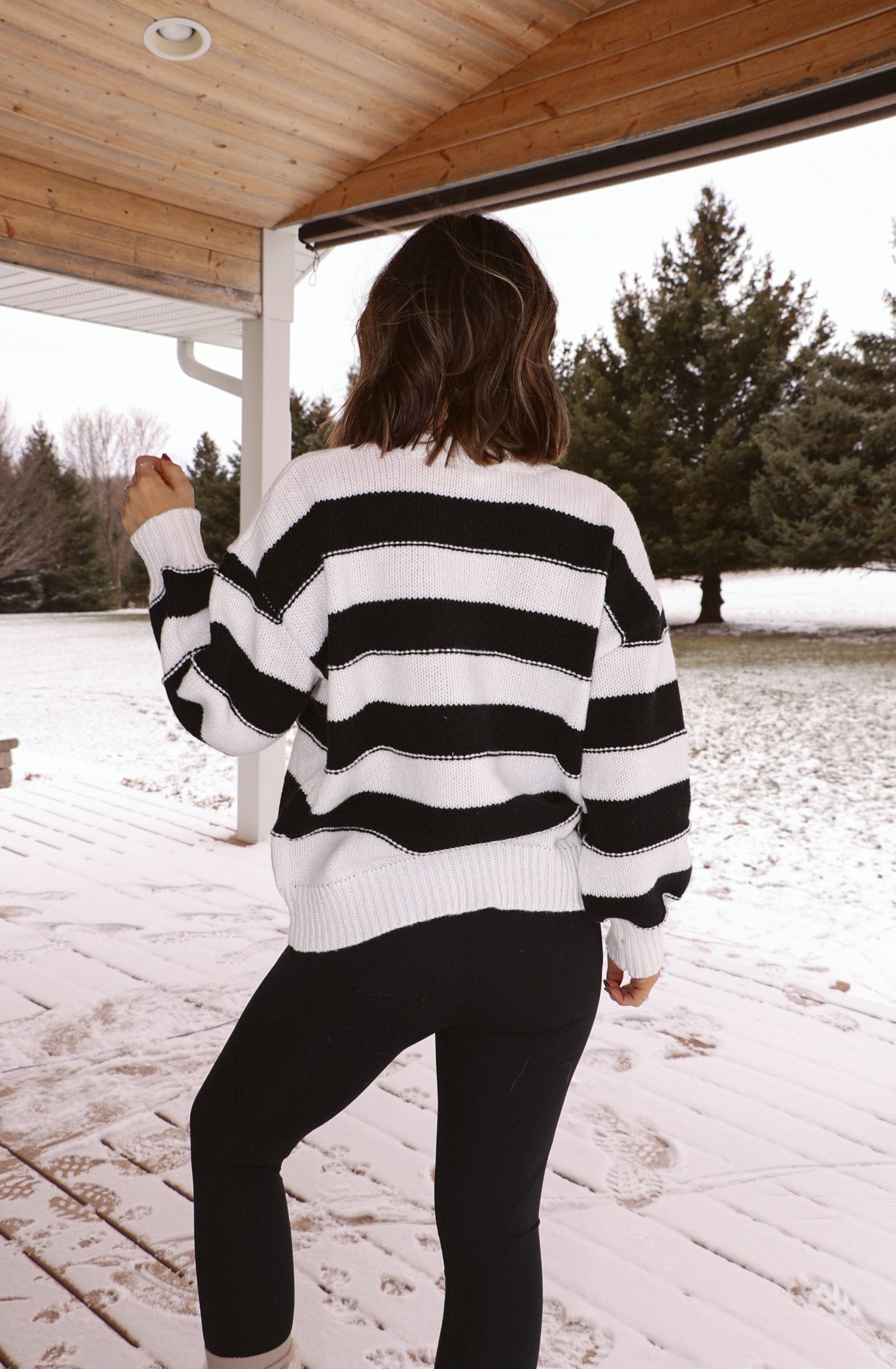 Snowfall Striped Sweater