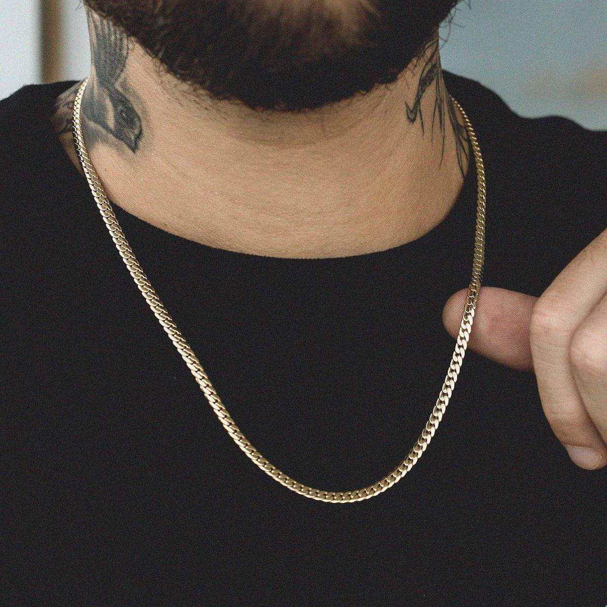 GLD Signature Cuban in Yellow Gold- 4mm