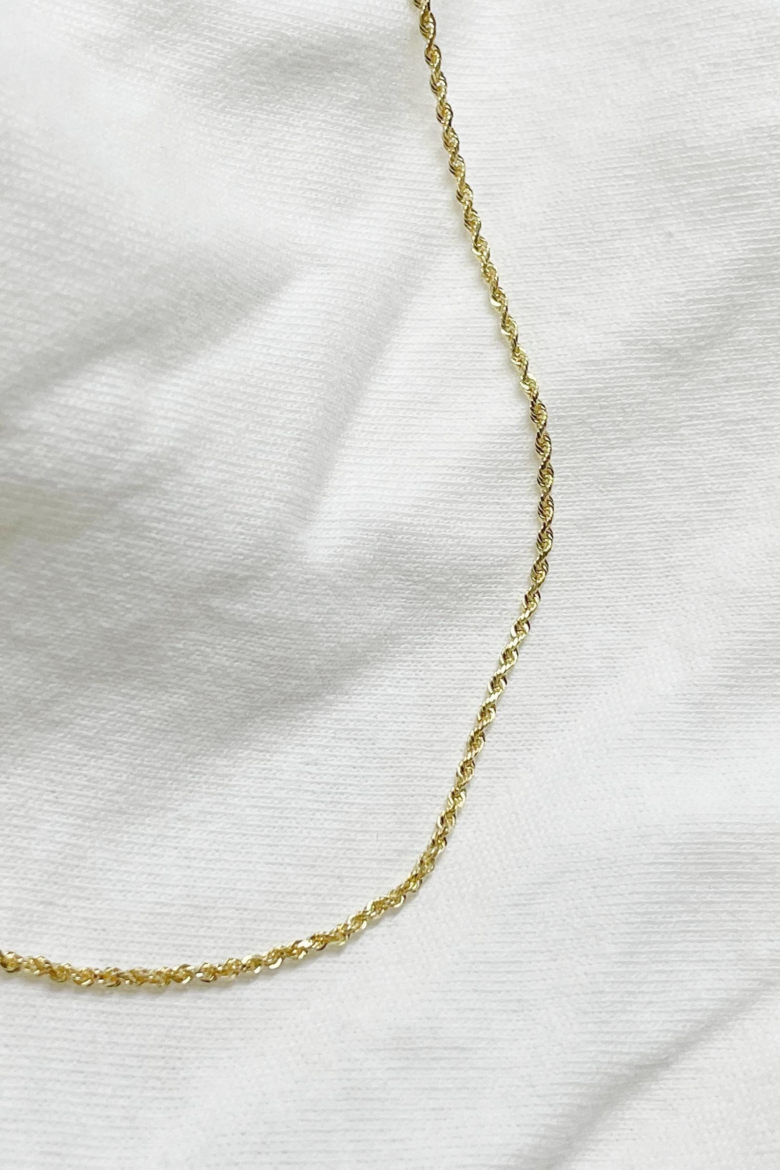 18K Gold Plated Twist Chain Necklace