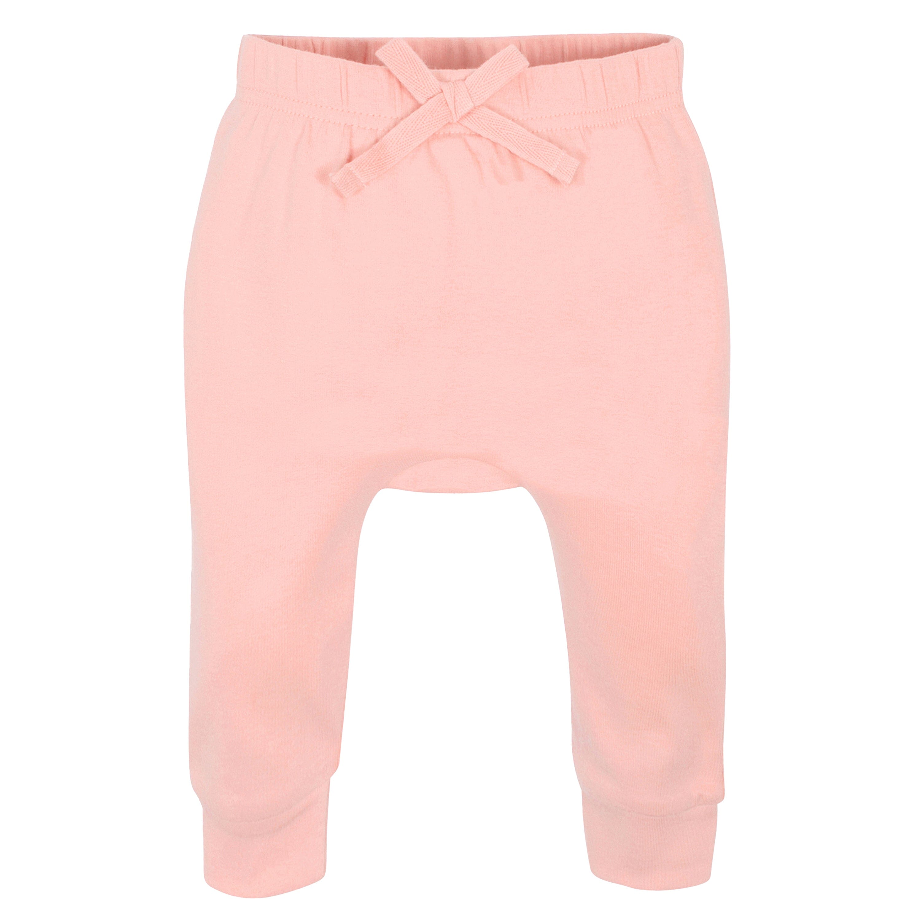 4-Pack Baby Girls Pink Floral Jogger Pants