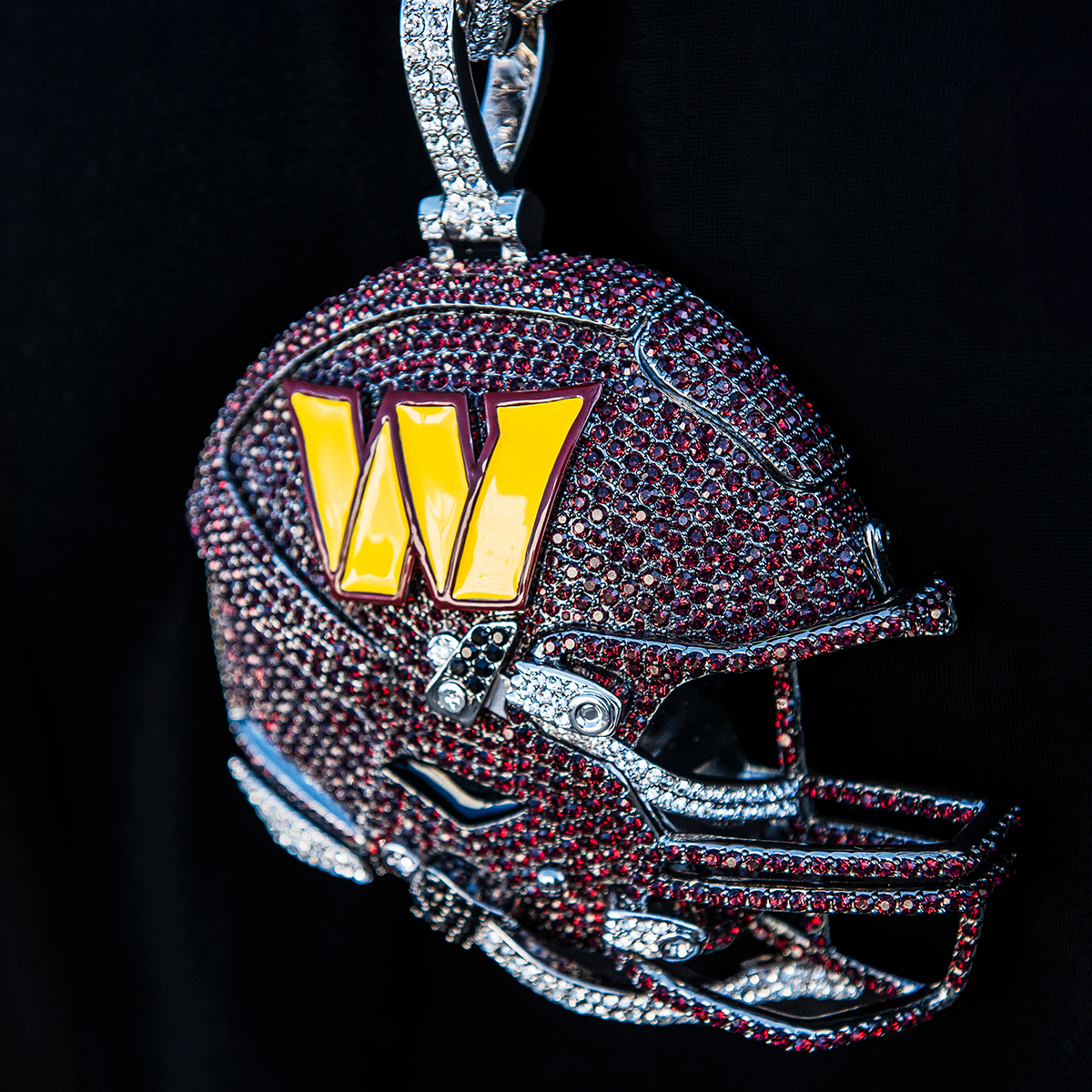 Giant Washington Commanders Official NFL Helmet Pendant