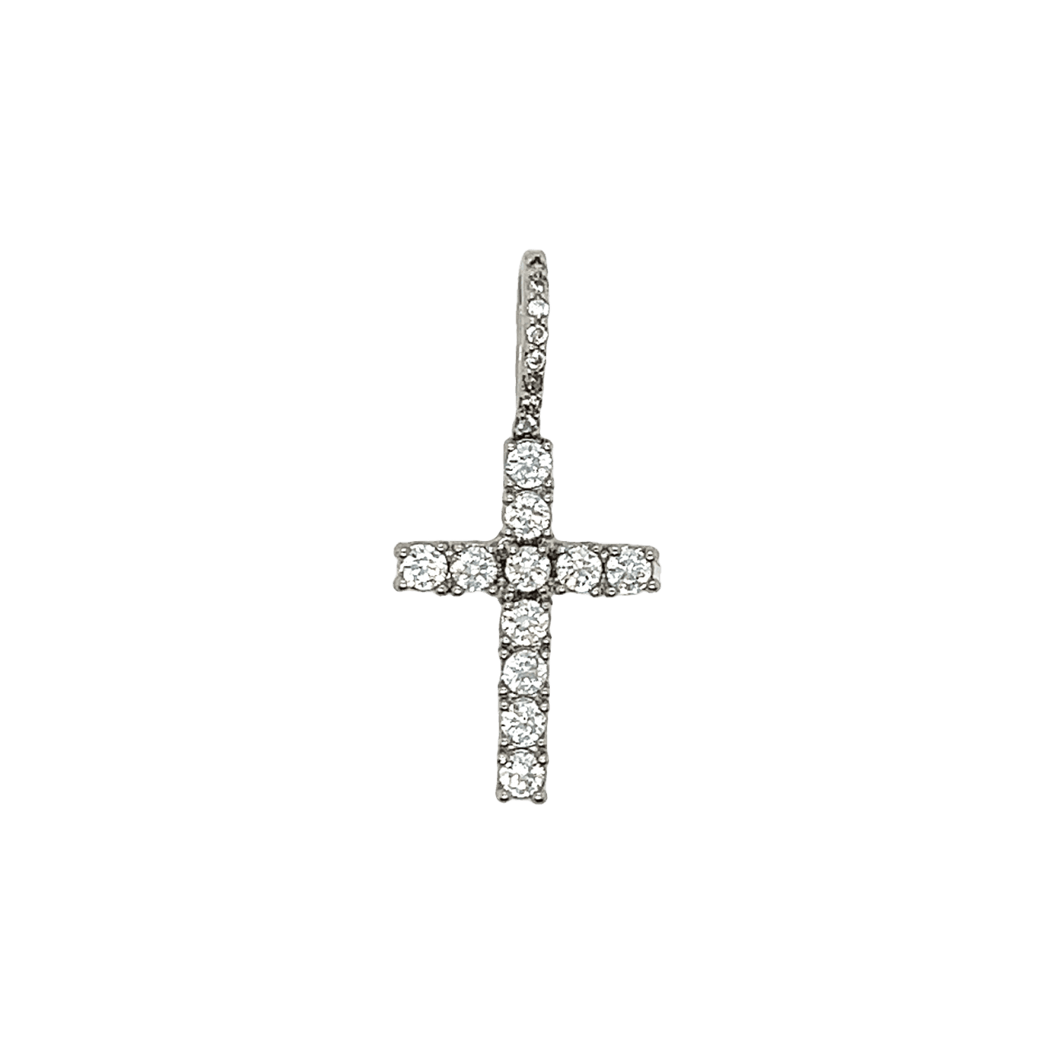 Heart and Cross Set in White Gold