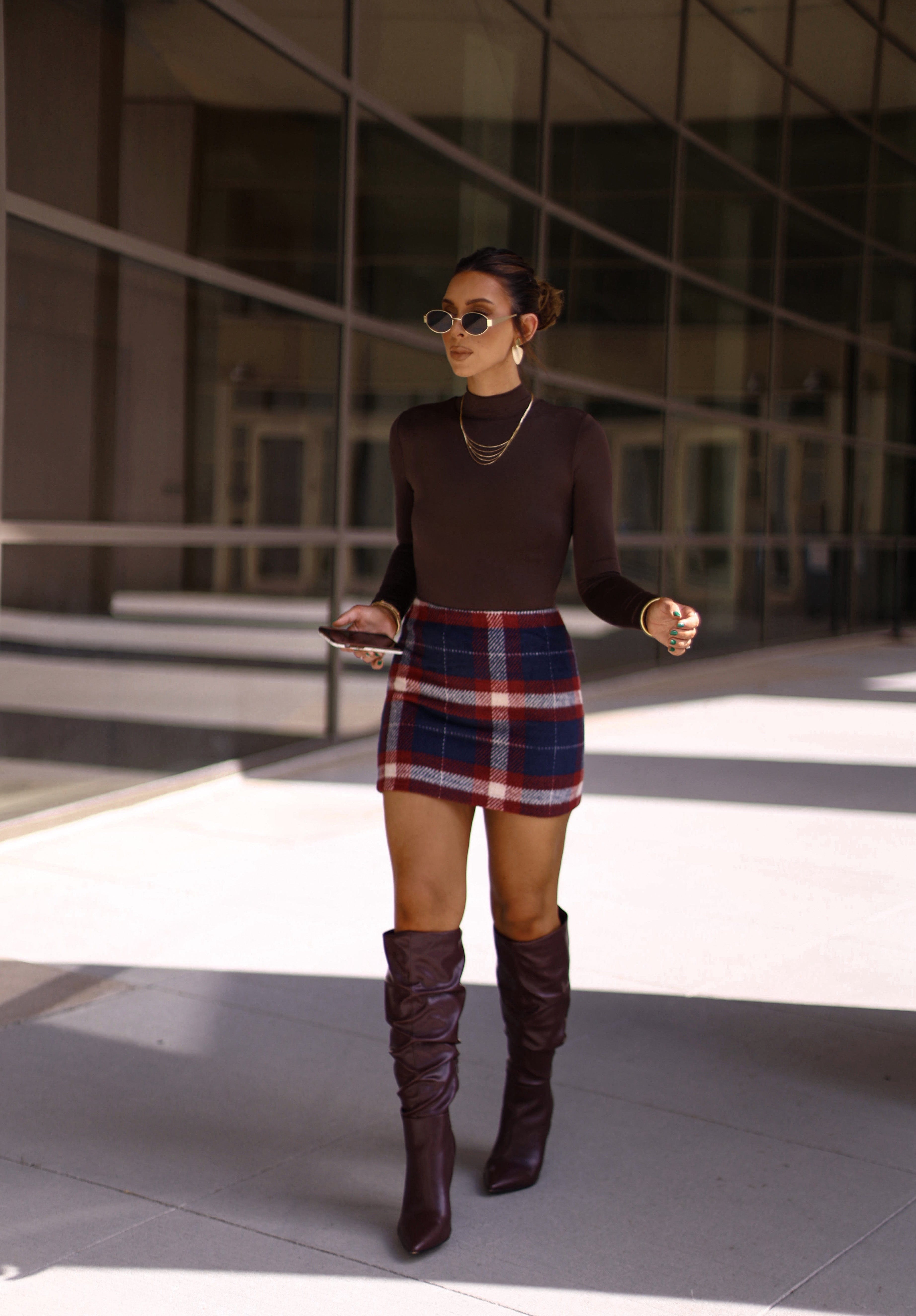 Valley Plaid Skirt