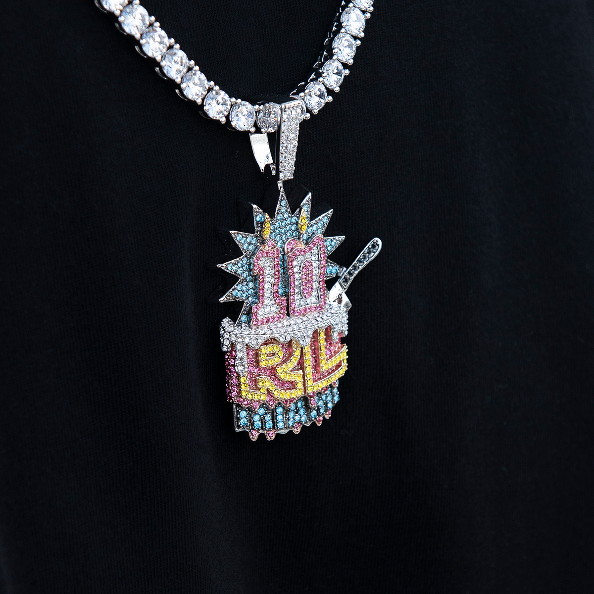 Rolling Loud Miami Birthday Cake Pendant