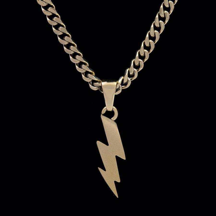 Micro Lightning Bolt Pendant