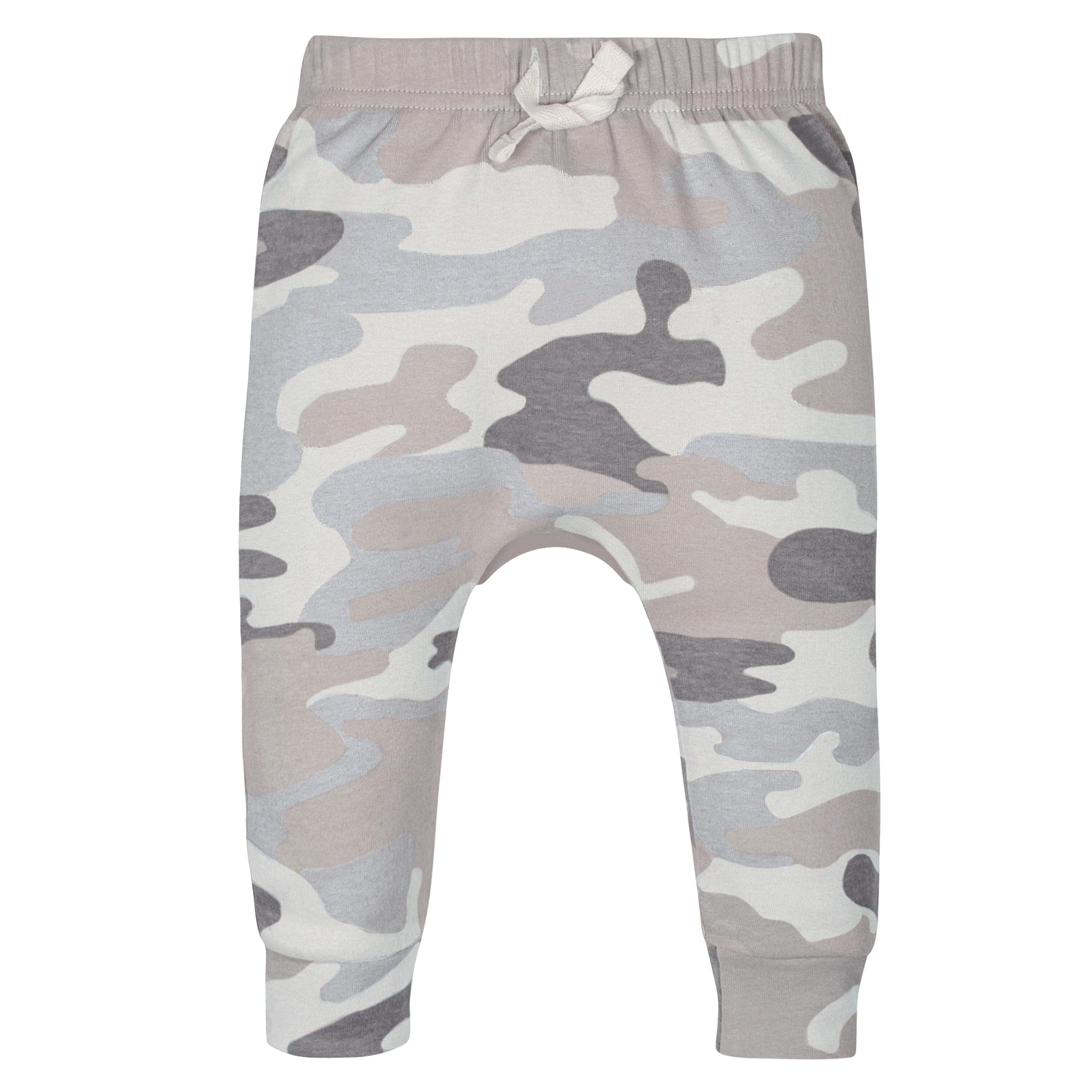 4-Pack Baby Boys Blue Camo Jogger Pants