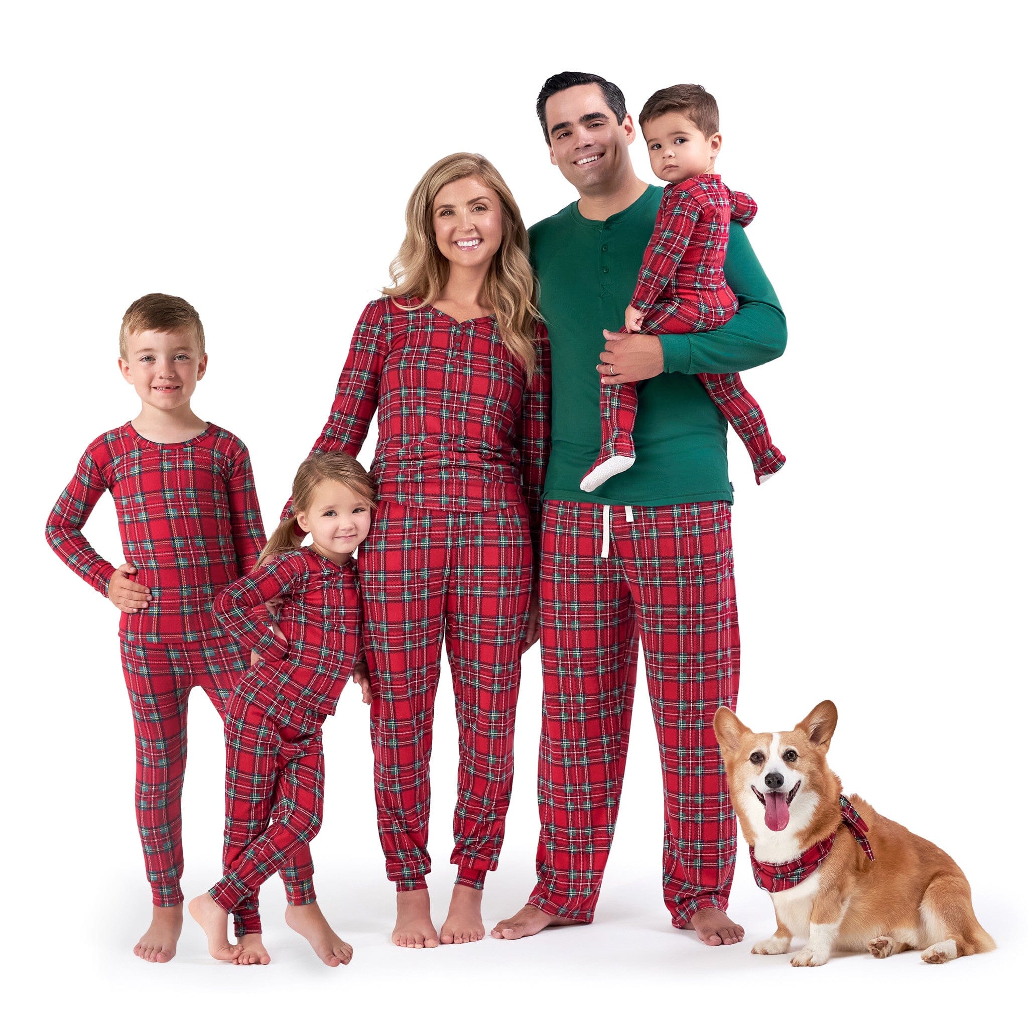 2-Piece Men's Stewart Plaid Hacci Pajama Set