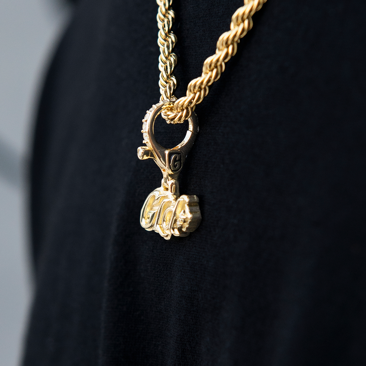 GLD Logo Clip On Pendant