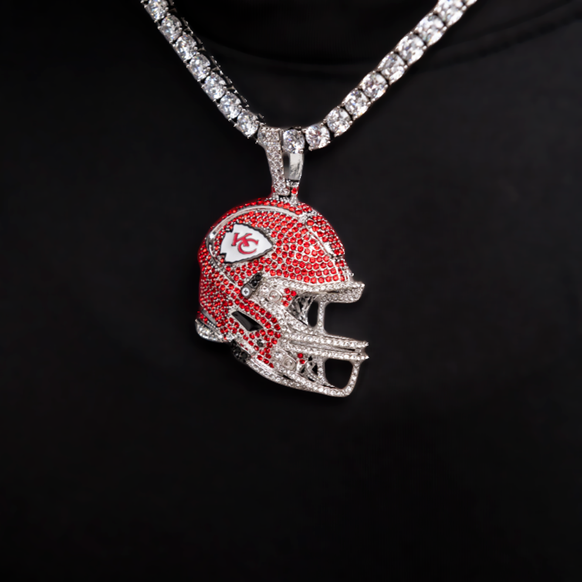 Official NFL 2025 Edition Kansas City Chiefs Helmet Pendant