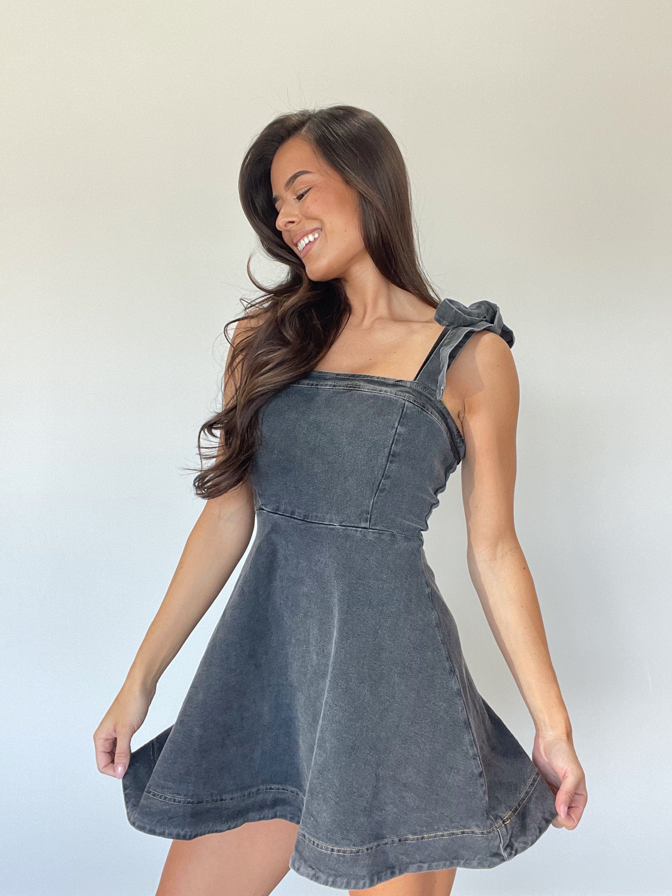 Acid Wash Denim Dress