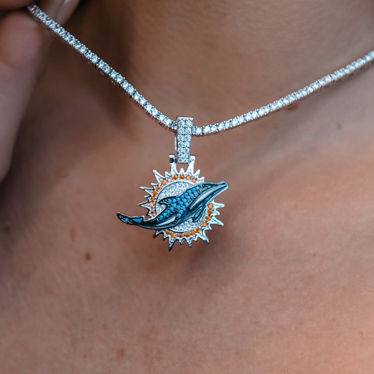 Miami Dolphins Official NFL Pendant