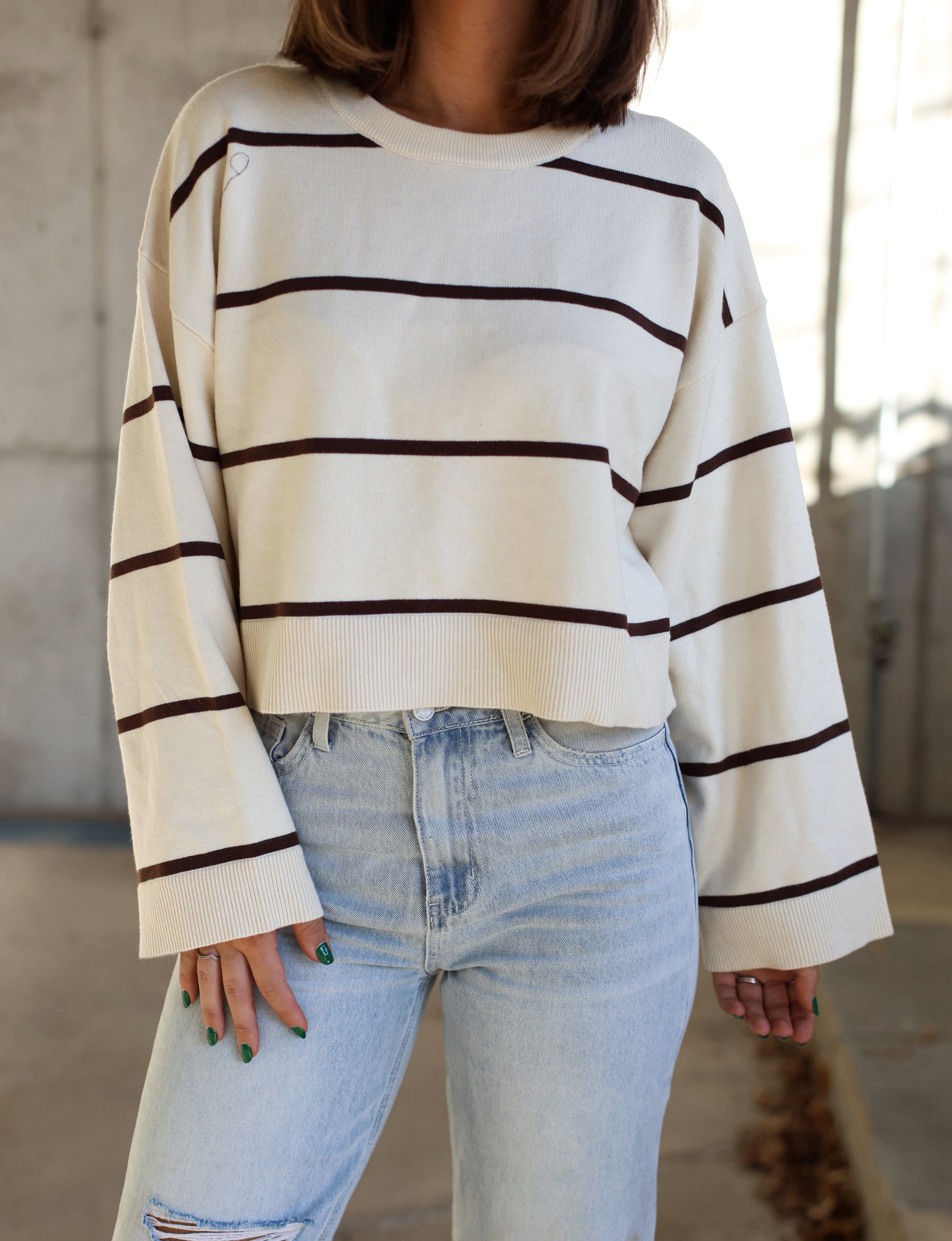 Toasty Striped Sweater