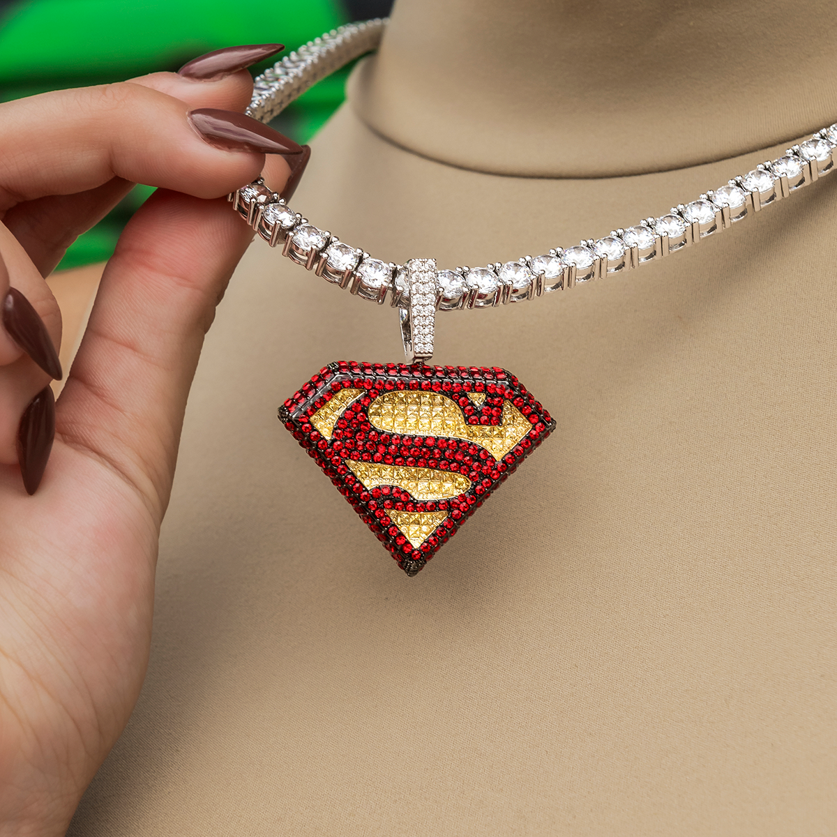 Official DC Comics Superman Logo Pendant