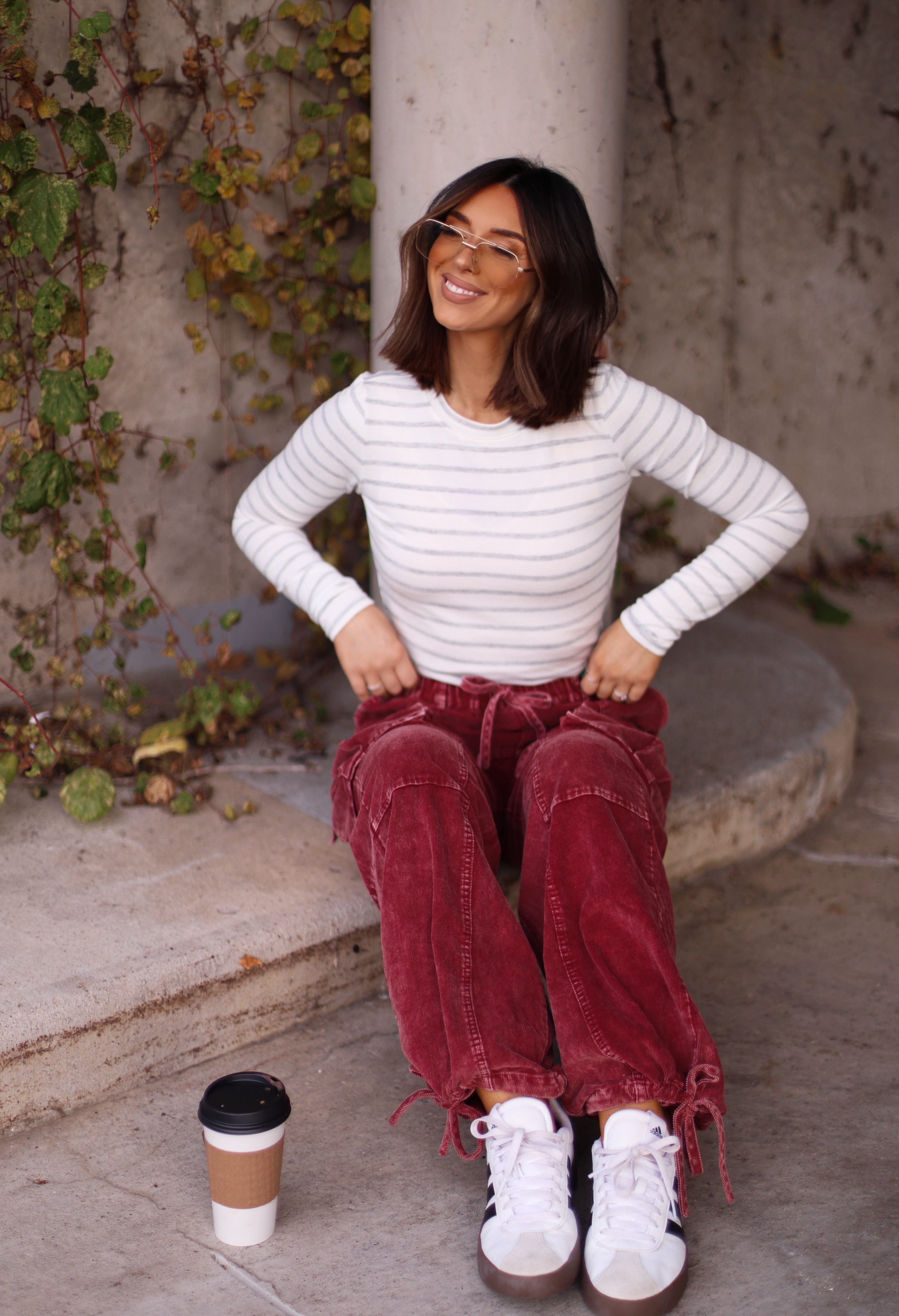 Striped Crew Neck Top