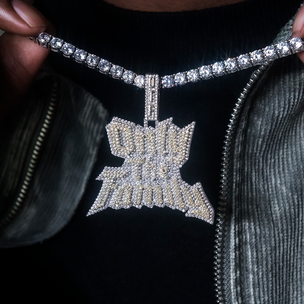 14k Solid Gold Lil Durk Only The Family Pendant