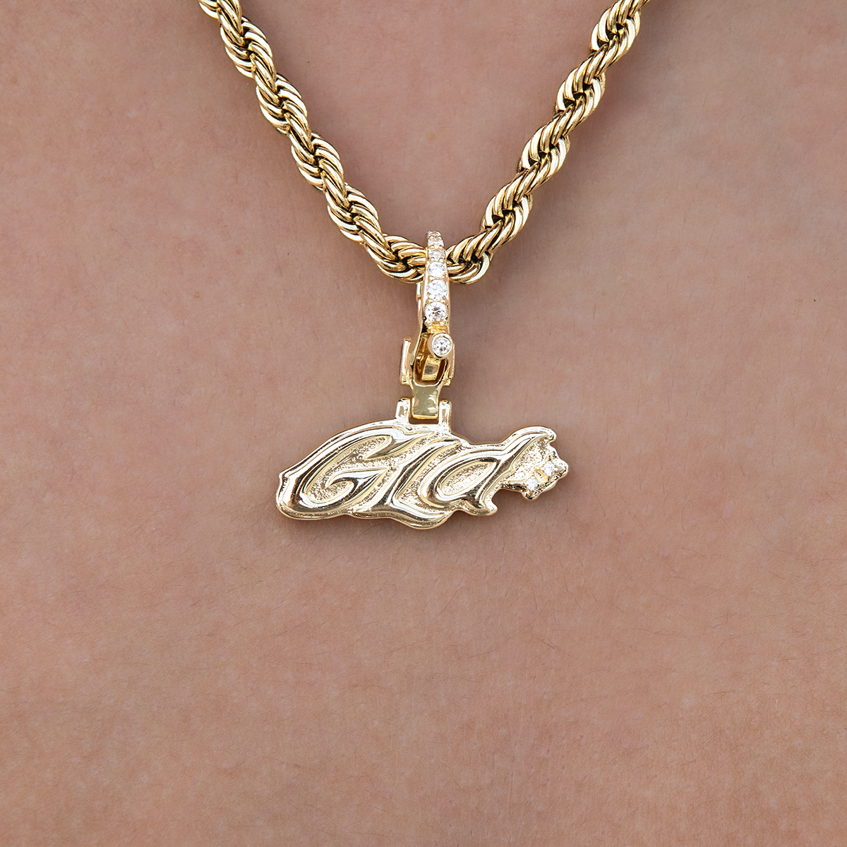 GLD Logo Clip On Pendant