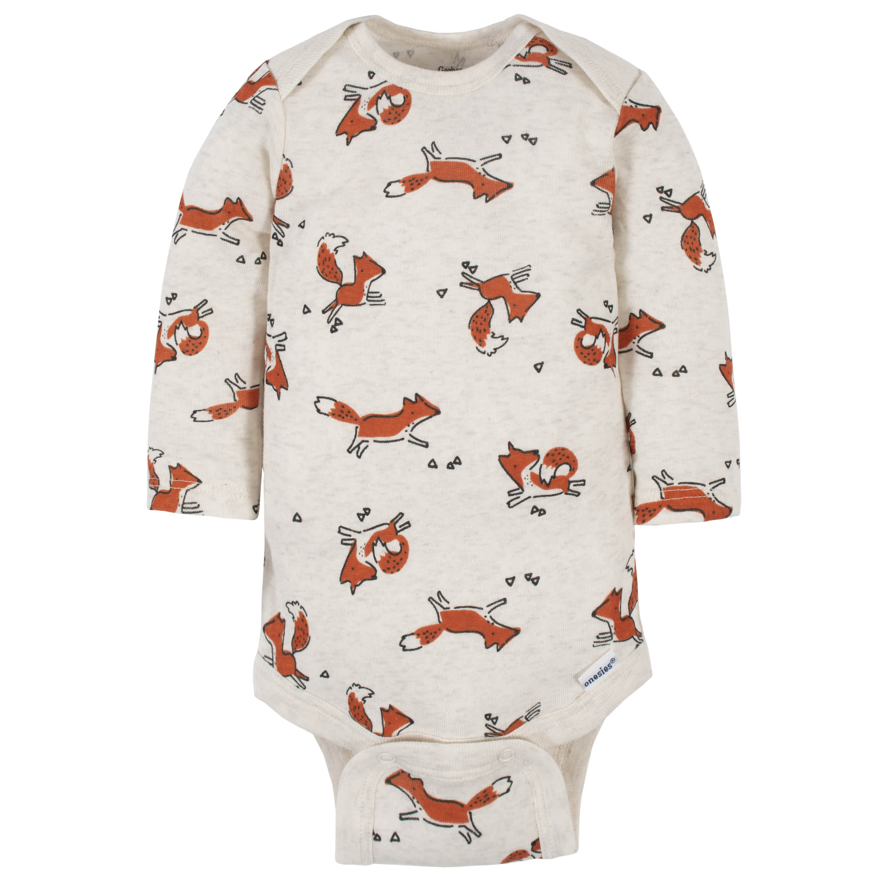 5-Pack Baby Boys Fox Long Sleeve Onesies Bodysuits