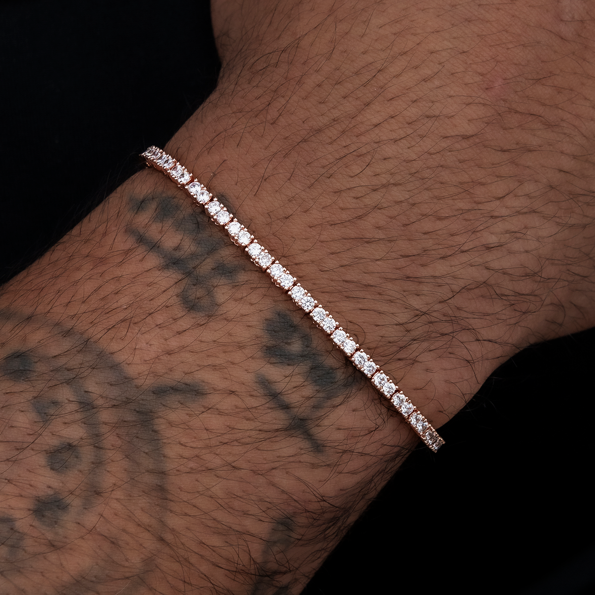 Diamond Tennis Bracelet in Rose Gold- 2mm