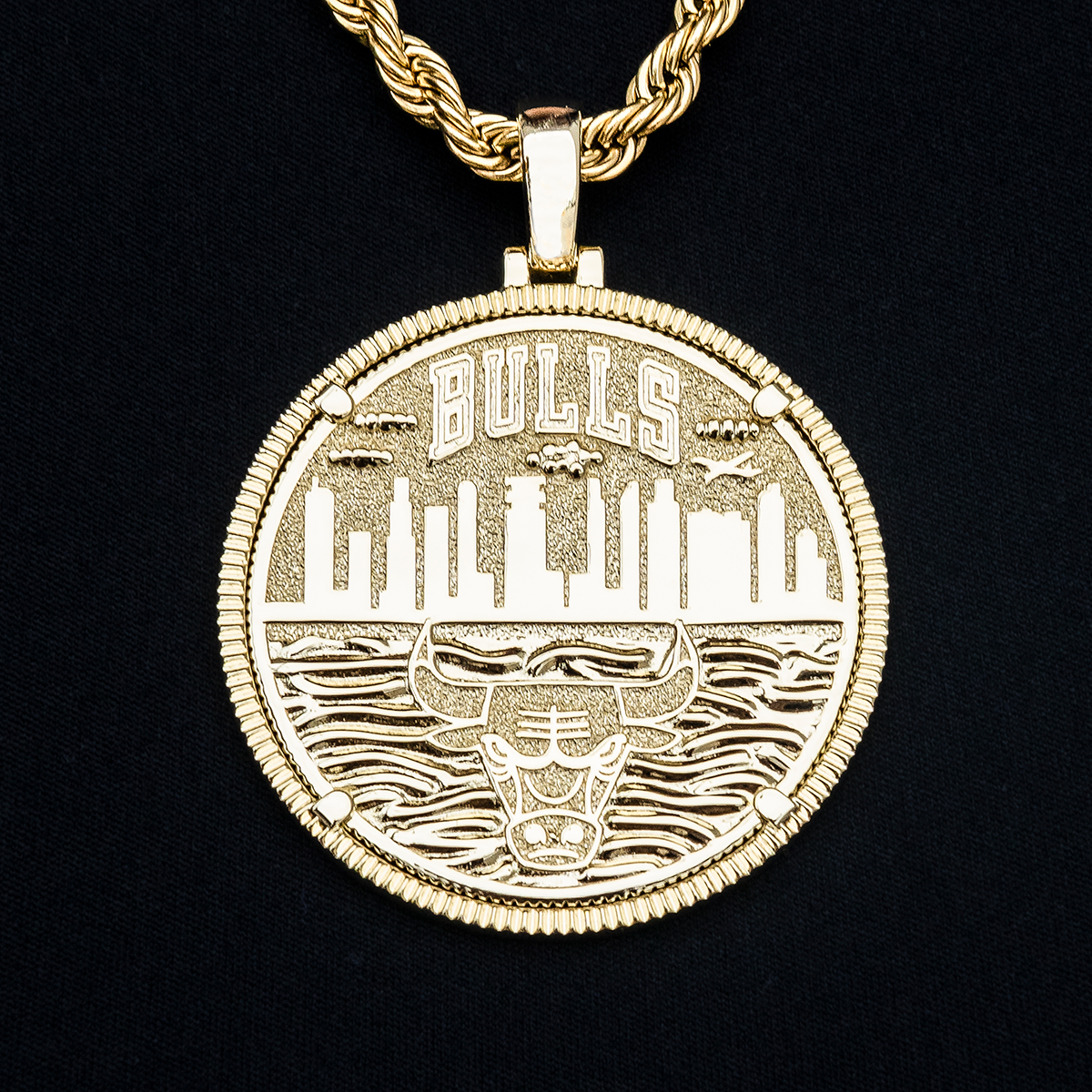 Chicago Bulls Official NBA Coin Pendant