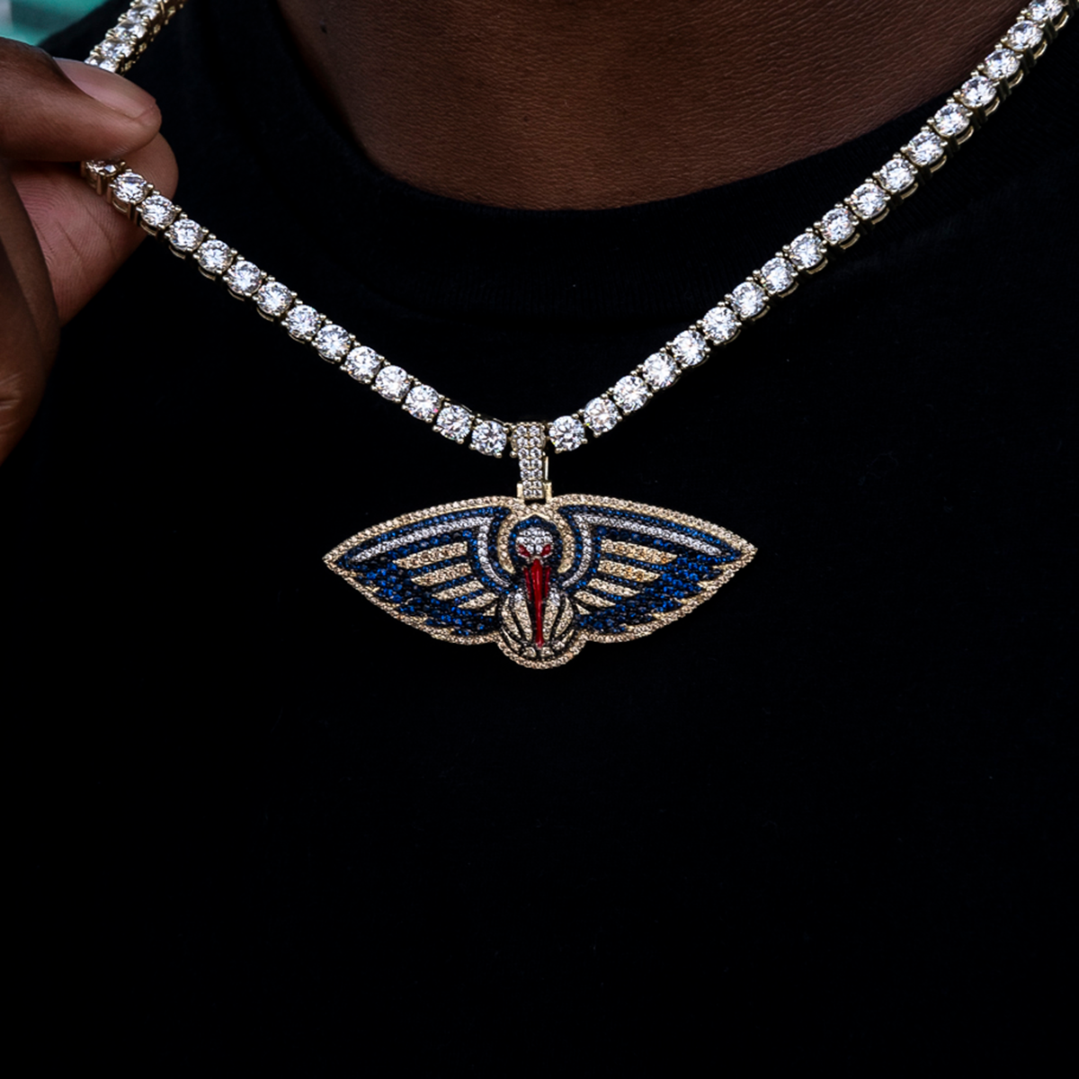 New Orleans Pelicans Official NBA 2022 Logo Pendant