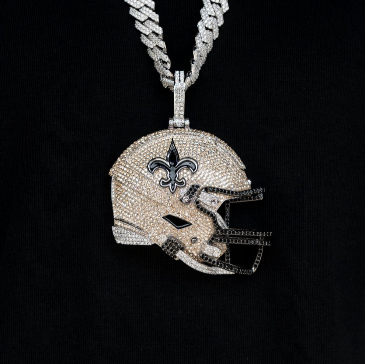 Giant New Orleans Saints Official NFL Helmet Pendant