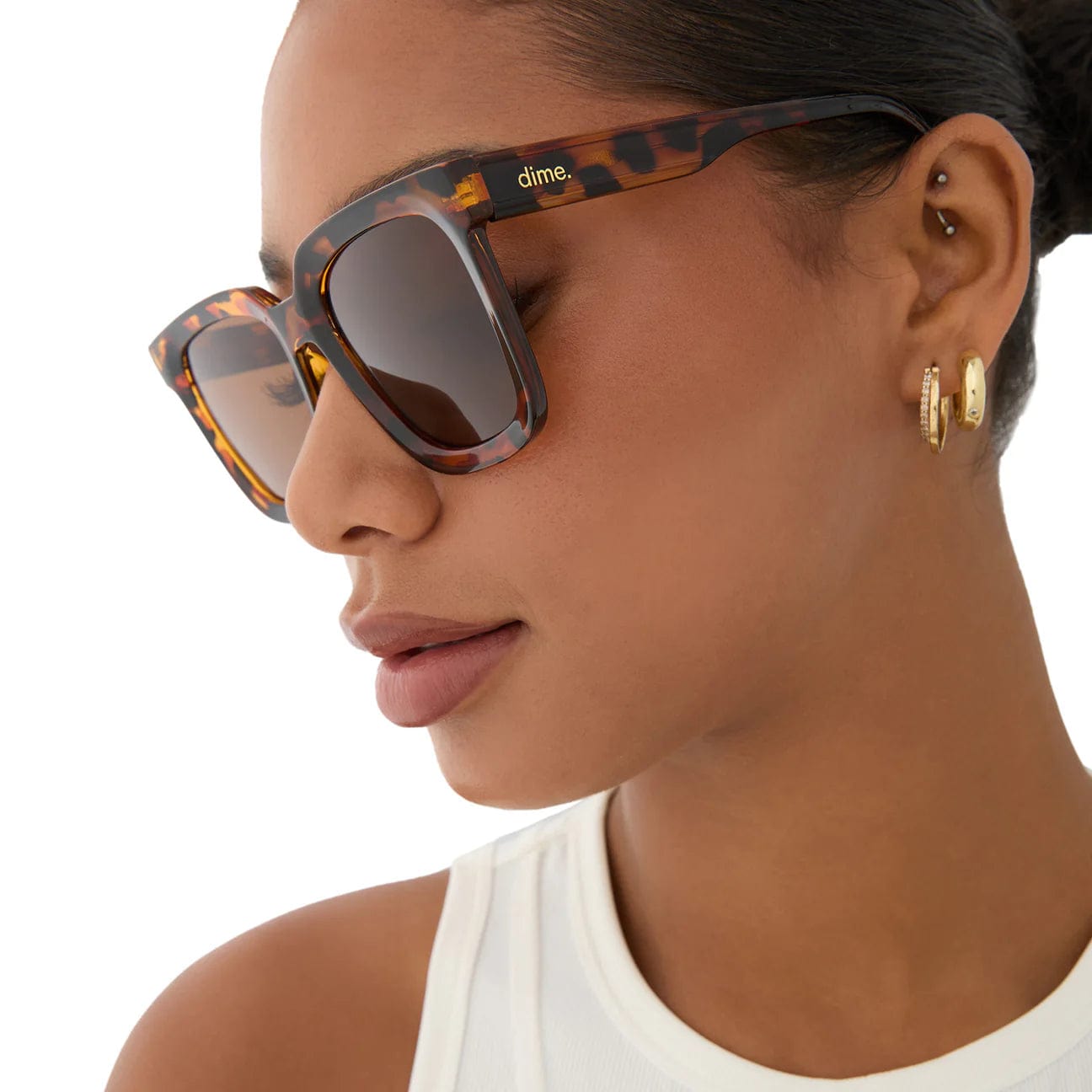 Brown Tortoise Square Sunglasses