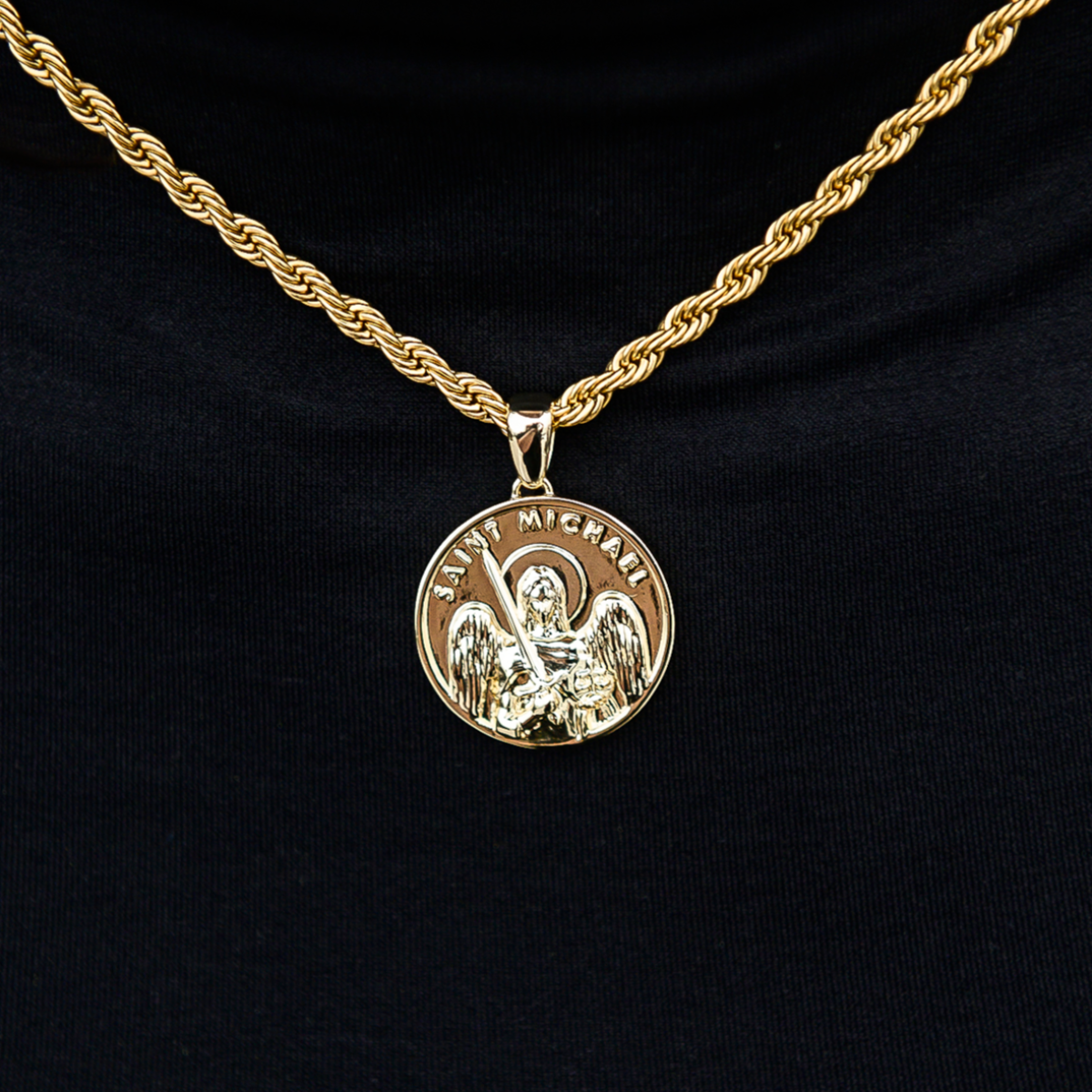 Saint Michael Coin Pendant