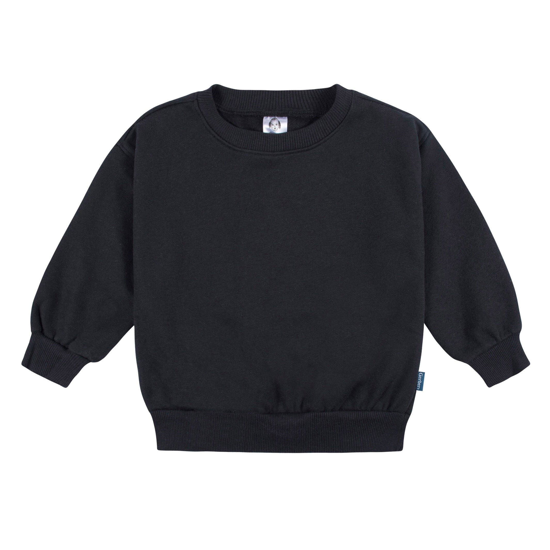 2-Piece Infant & Toddler Neutral Black Sweatshirt & Pant Set